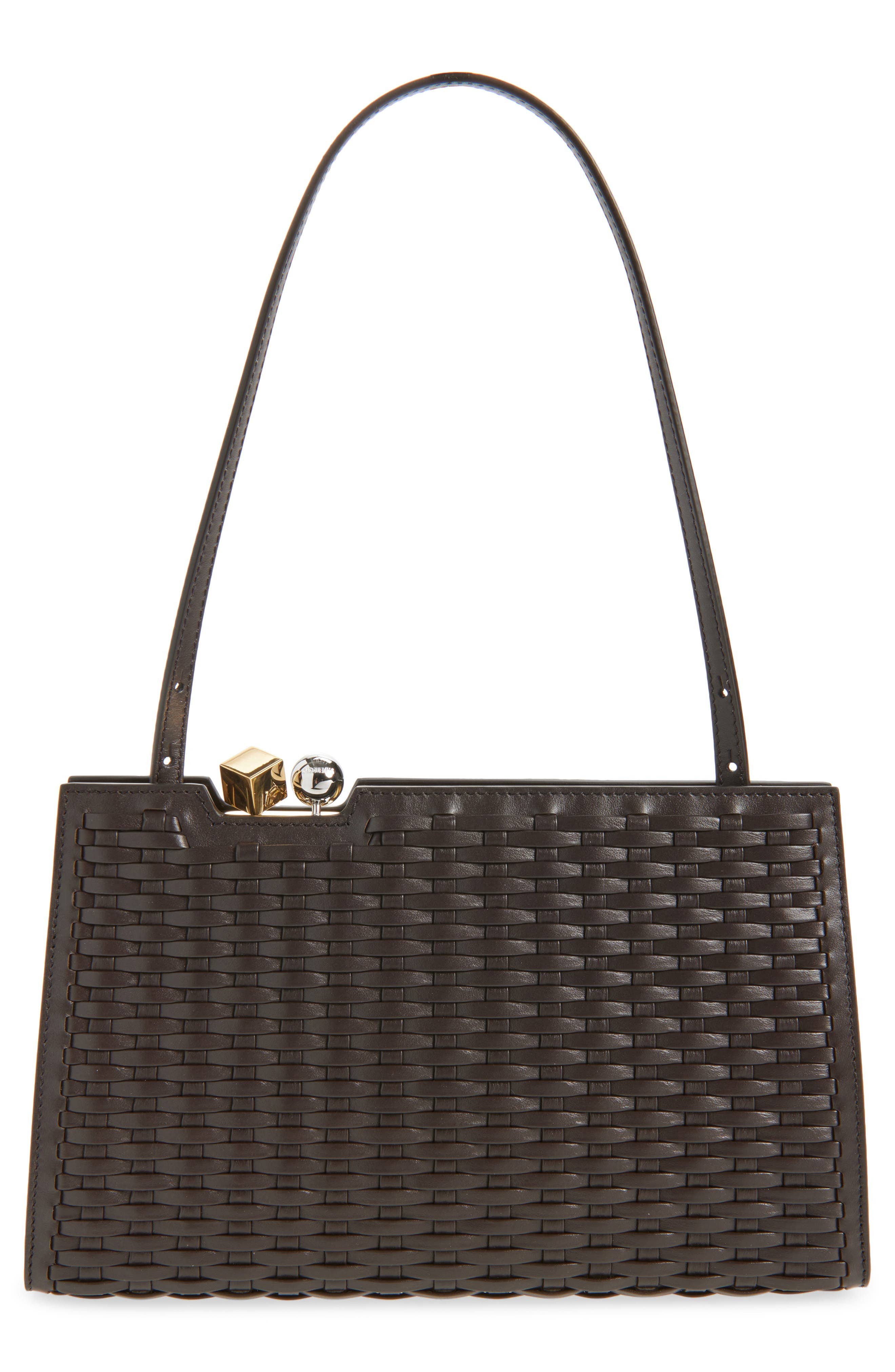 Jacquemus Le Salon Shoulder Bag Women's bags Unspecified Brown Woven Leather New