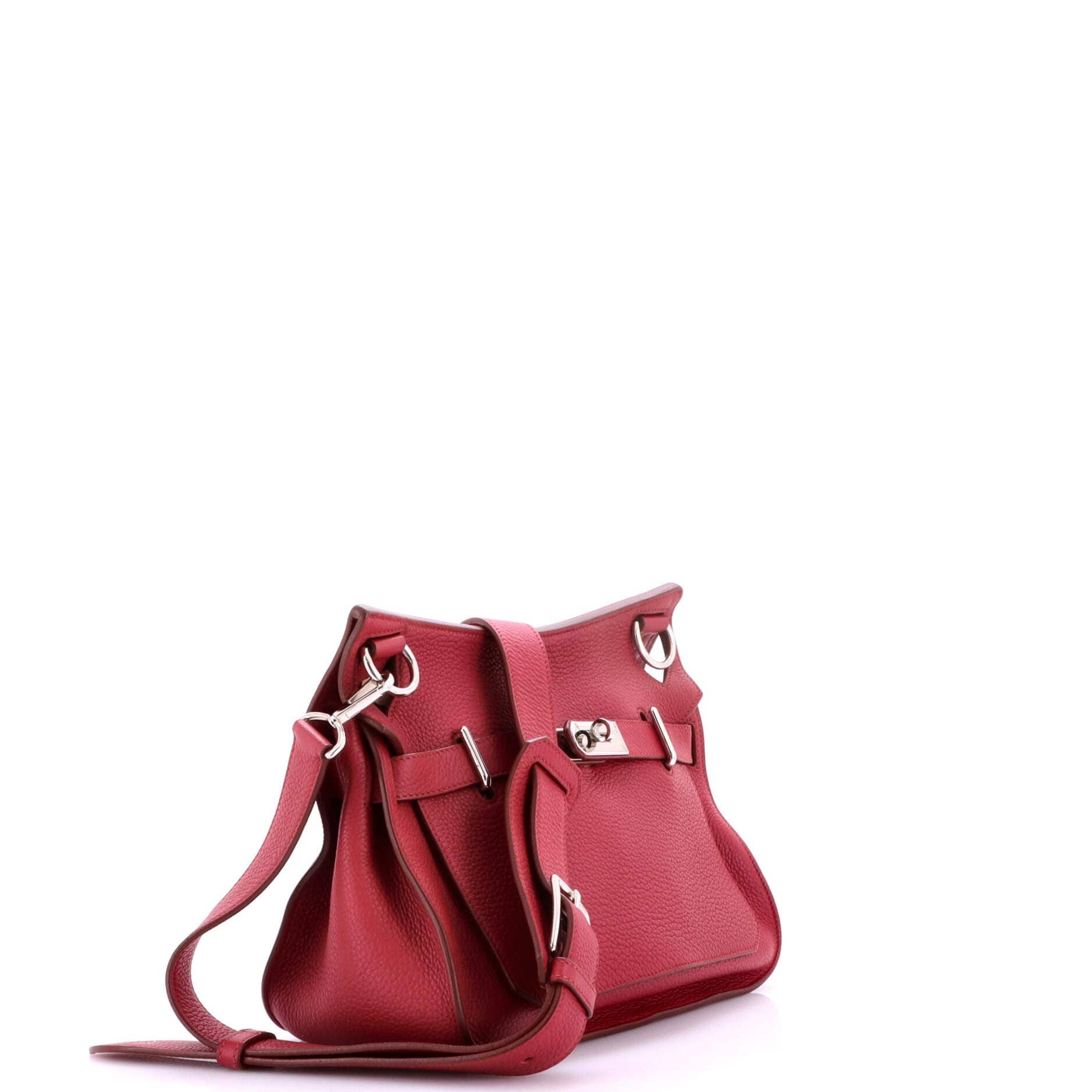 Hermès Jypsiere Crossbody Women's bags Unspecified Rouge H Clemence Palladium New