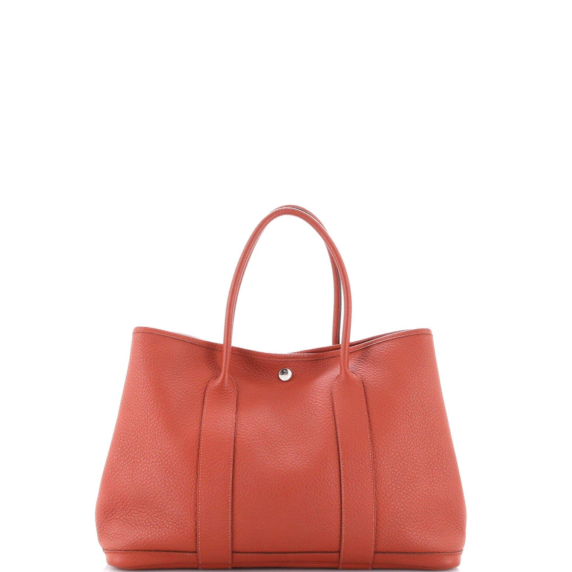 Hermès Garden Party Women's bags 36 Unspecified Toile & Leather Palladium New