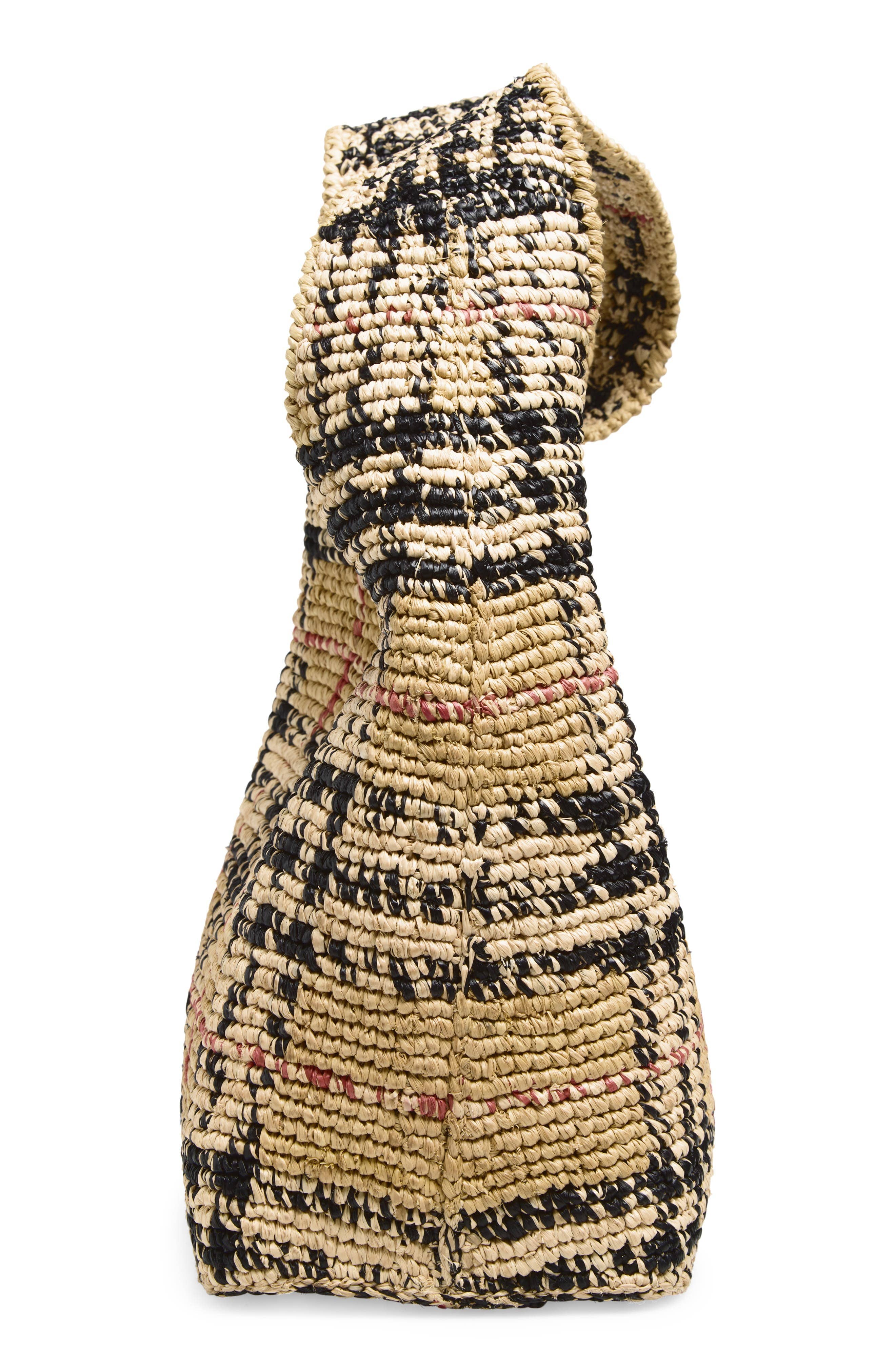 Burberry Margate Shoulder Bag Women's bags Sand Raffia New