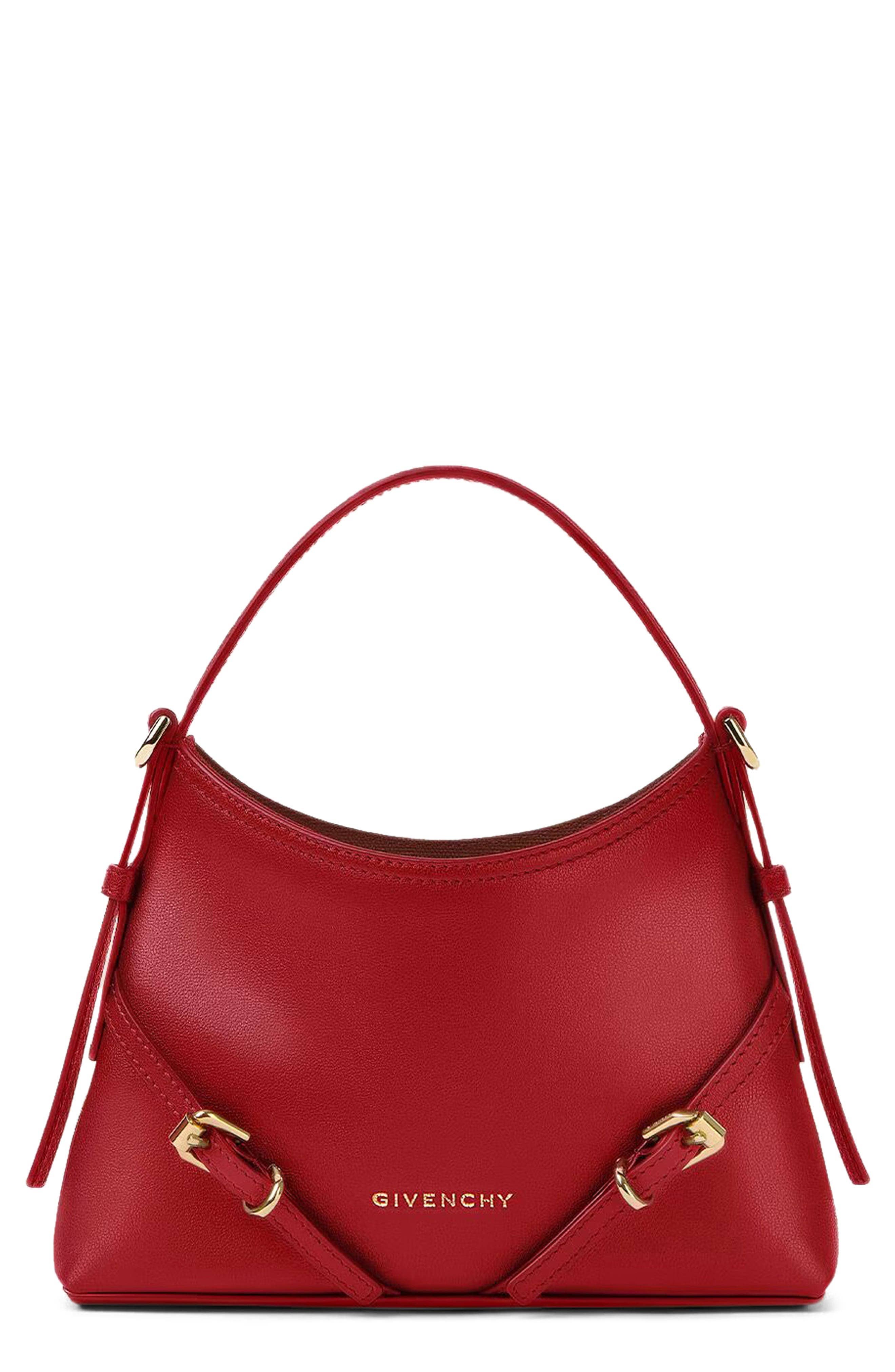 Givenchy Voyou Crossbody Women's bags Nano Deep Red Calfskin New