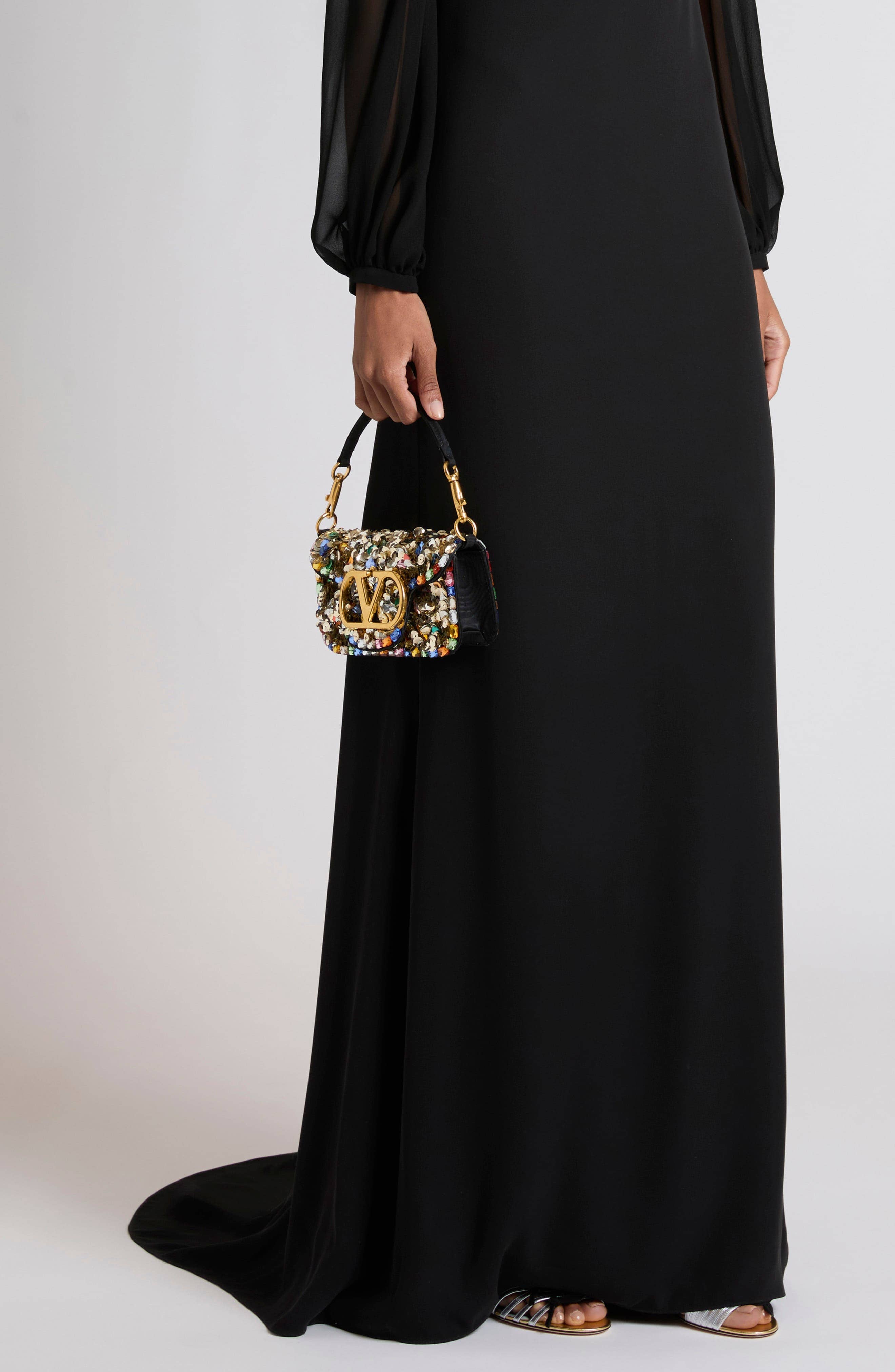 Valentino Garavani Locò Shoulder Bag Women's bags Black Leather New