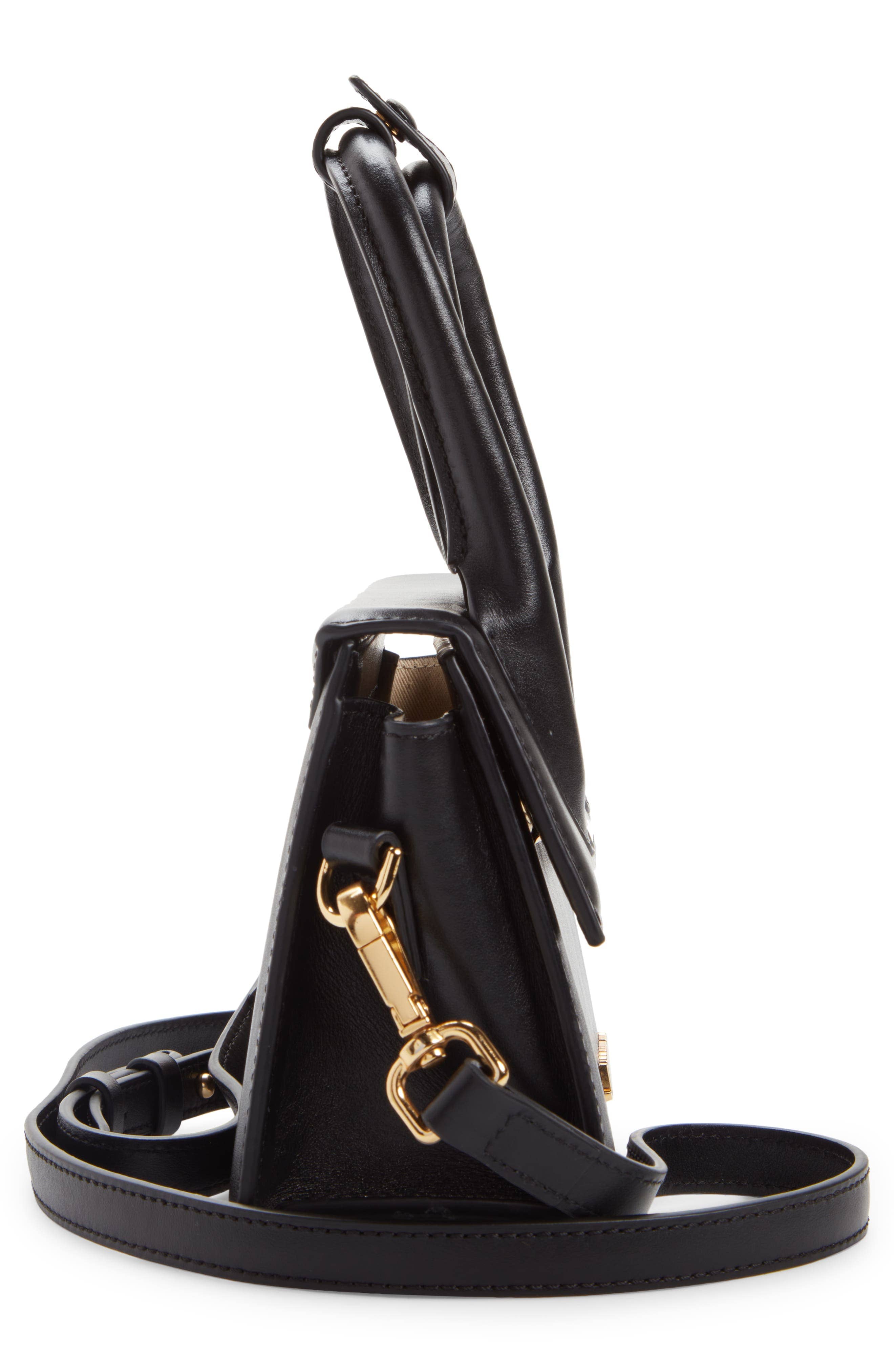 Jacquemus Le Chiquito Noeud Crossbody Women's bags Black Leather New