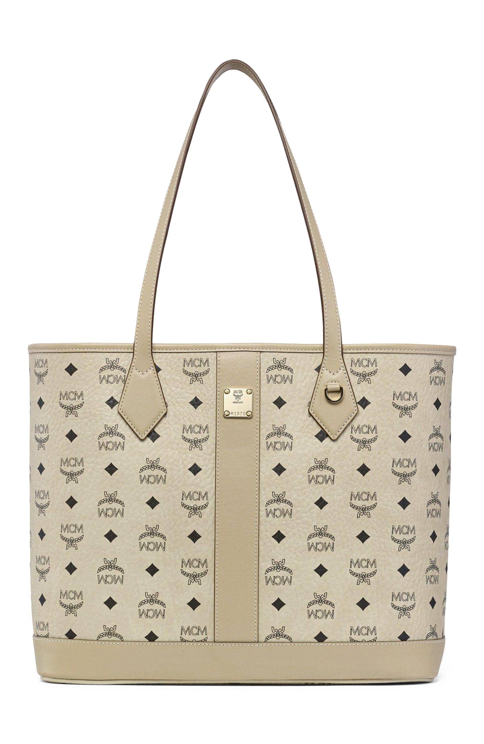 MCM Liz Shopper Women's bags Beige Visetos New Liz Shopper Small New