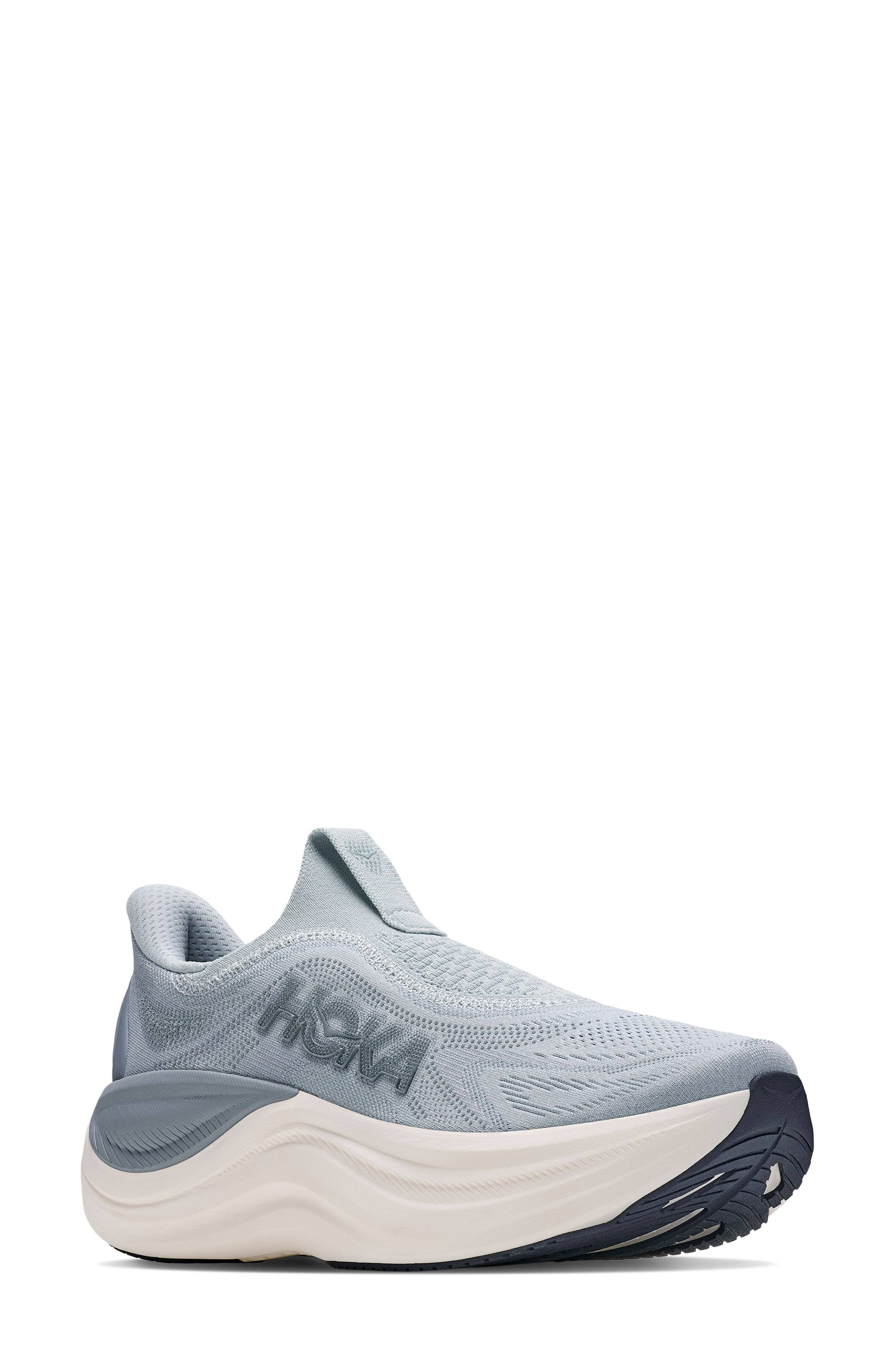 Hoka Skyward Laceless Recovery Sneaker Black Full Size Run New