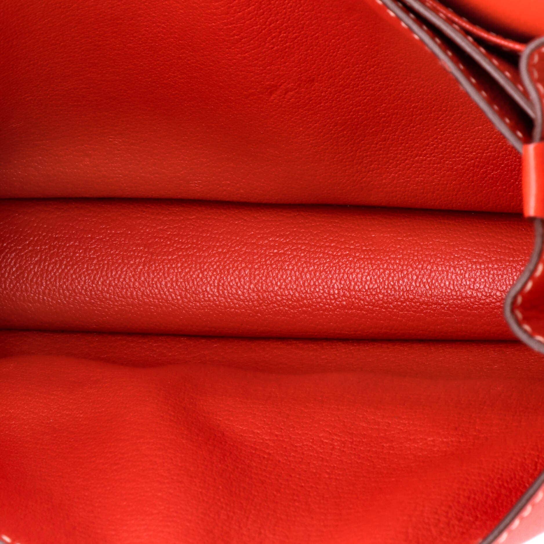 Hermès Roulis Women's bags 23 Red Evercolor Unspecified New