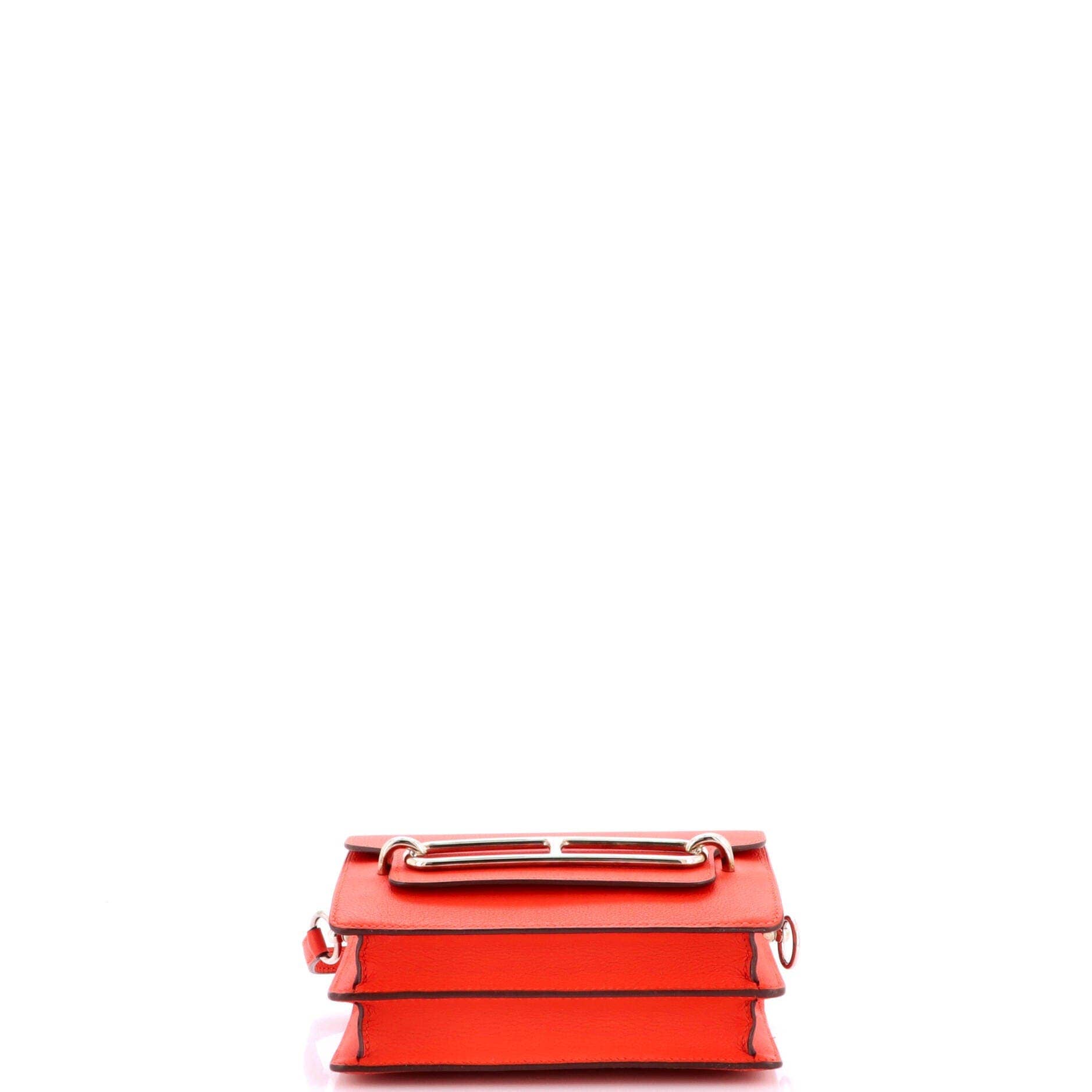 Hermès Roulis Shoulder Bag Women's bags Unspecified Rouge H Evercolor Gold New