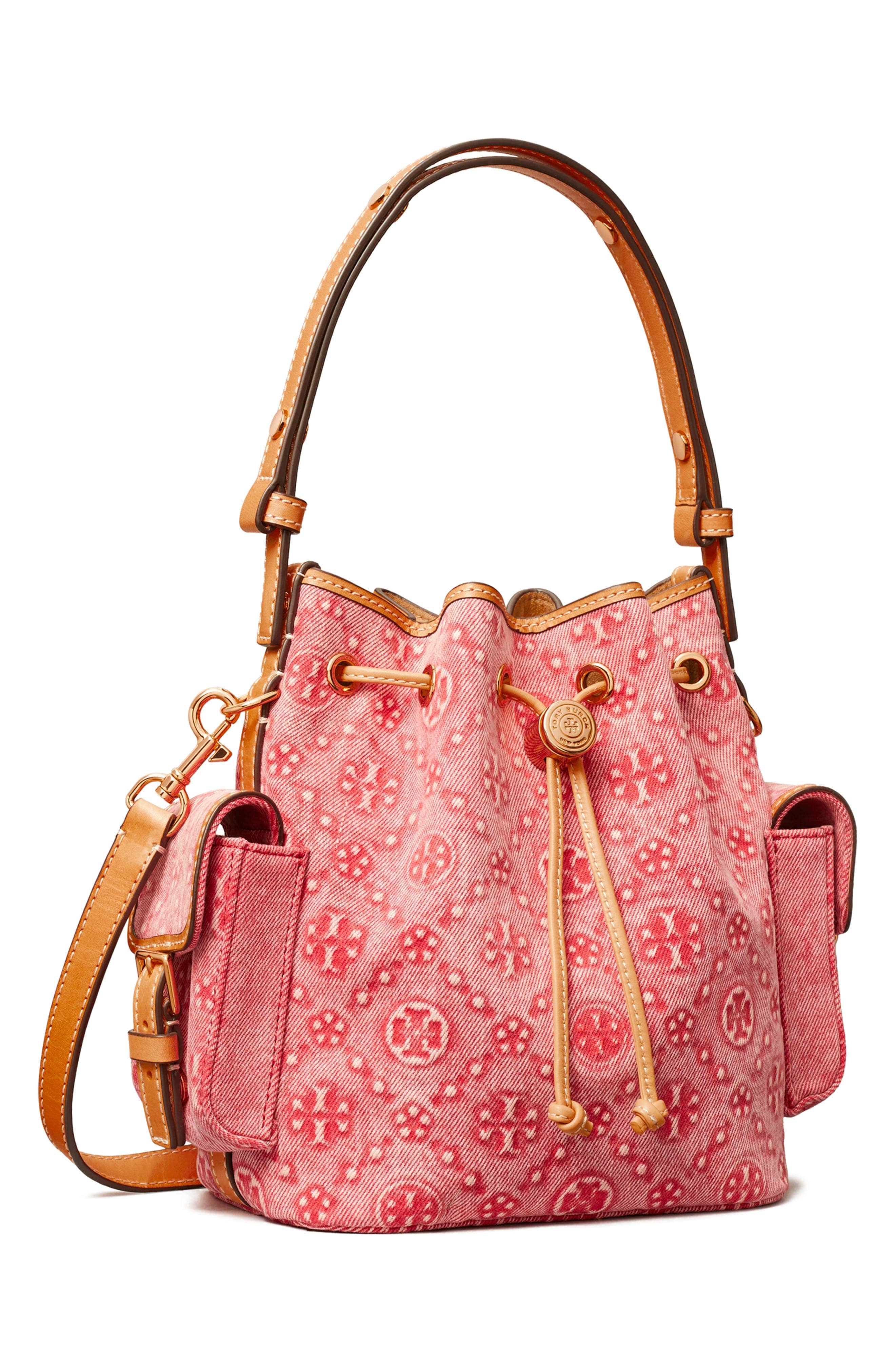 Tory Burch T Monogram Bucket Bag Women's bags Unspecified Monogram Denim New