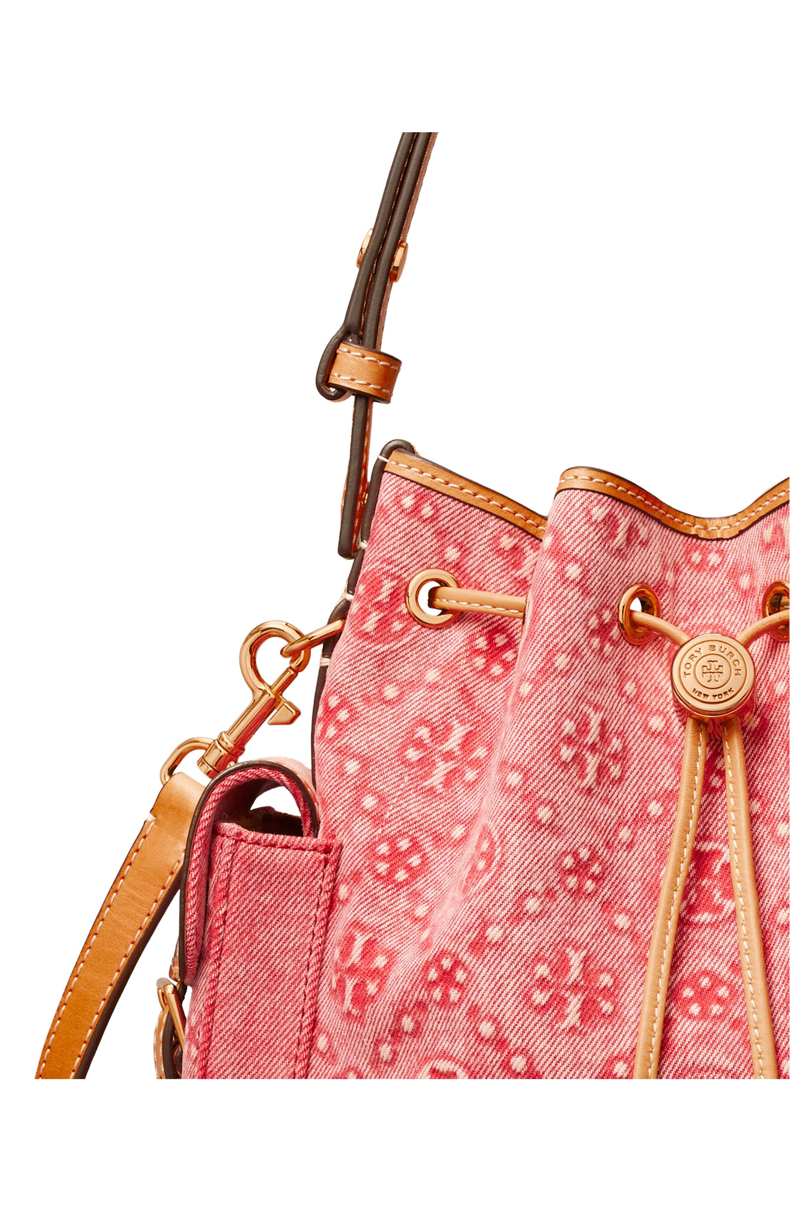 Tory Burch T Monogram Bucket Bag Women's bags Unspecified Monogram Denim New