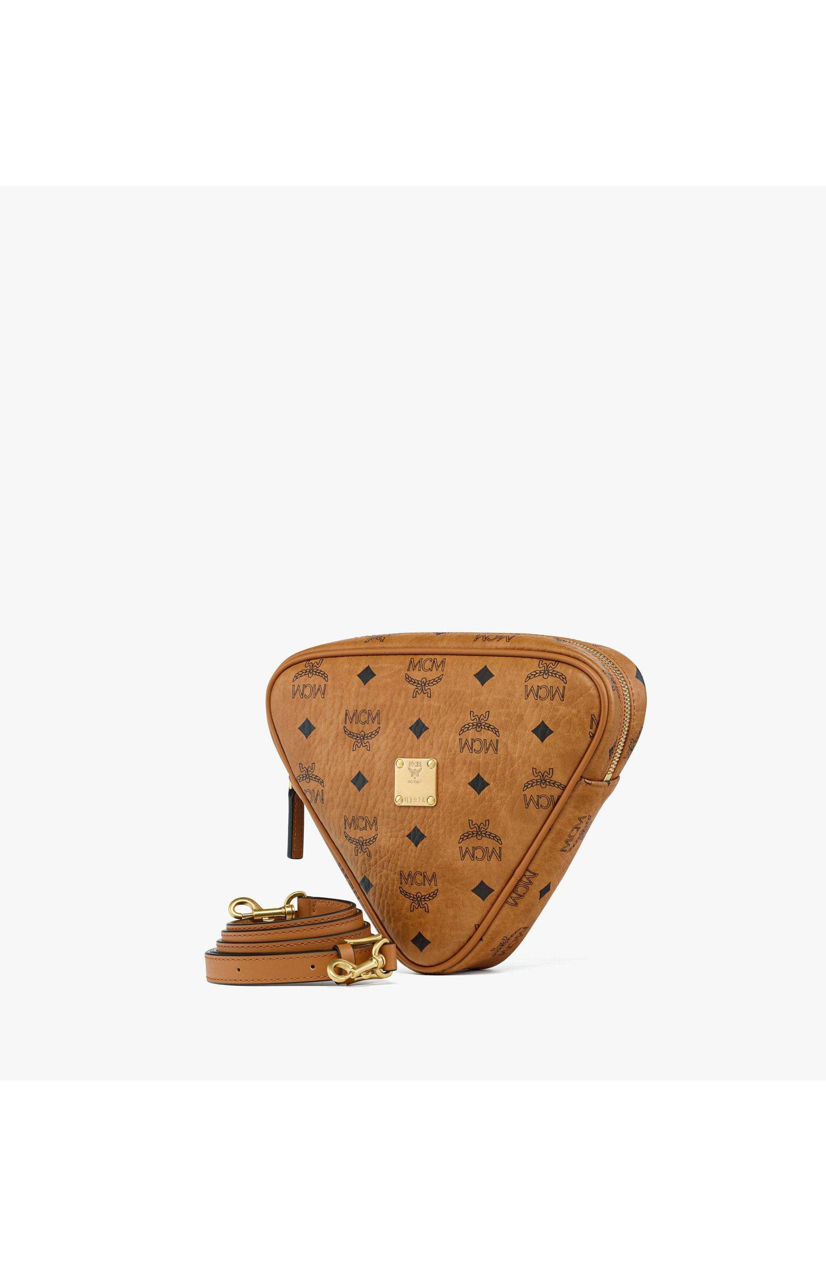 MCM Aren Pouch Women's bags One Size Black Monogram New