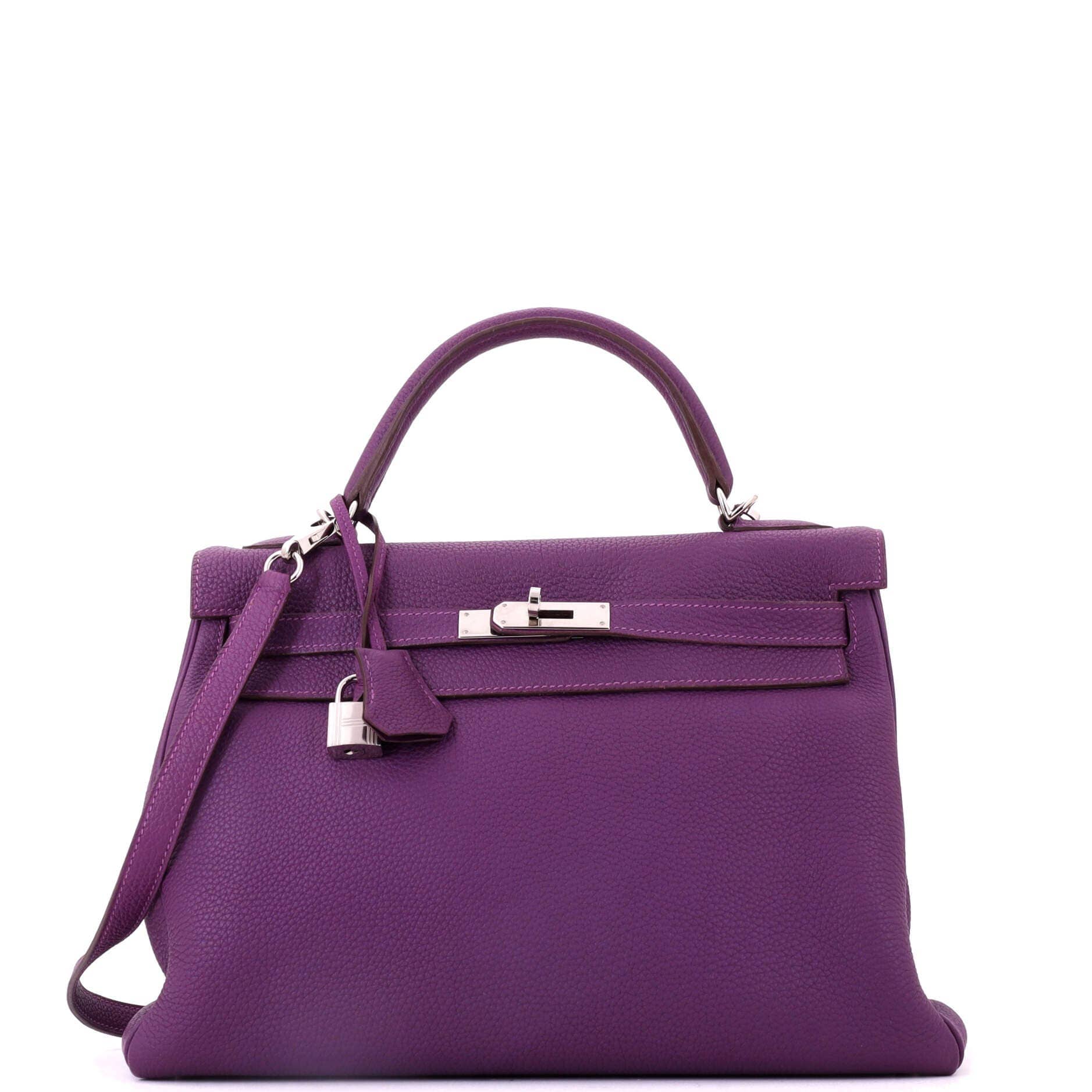 Hermès Kelly Top Handle Women's bags Unspecified Rose Sakura Leather Silver New