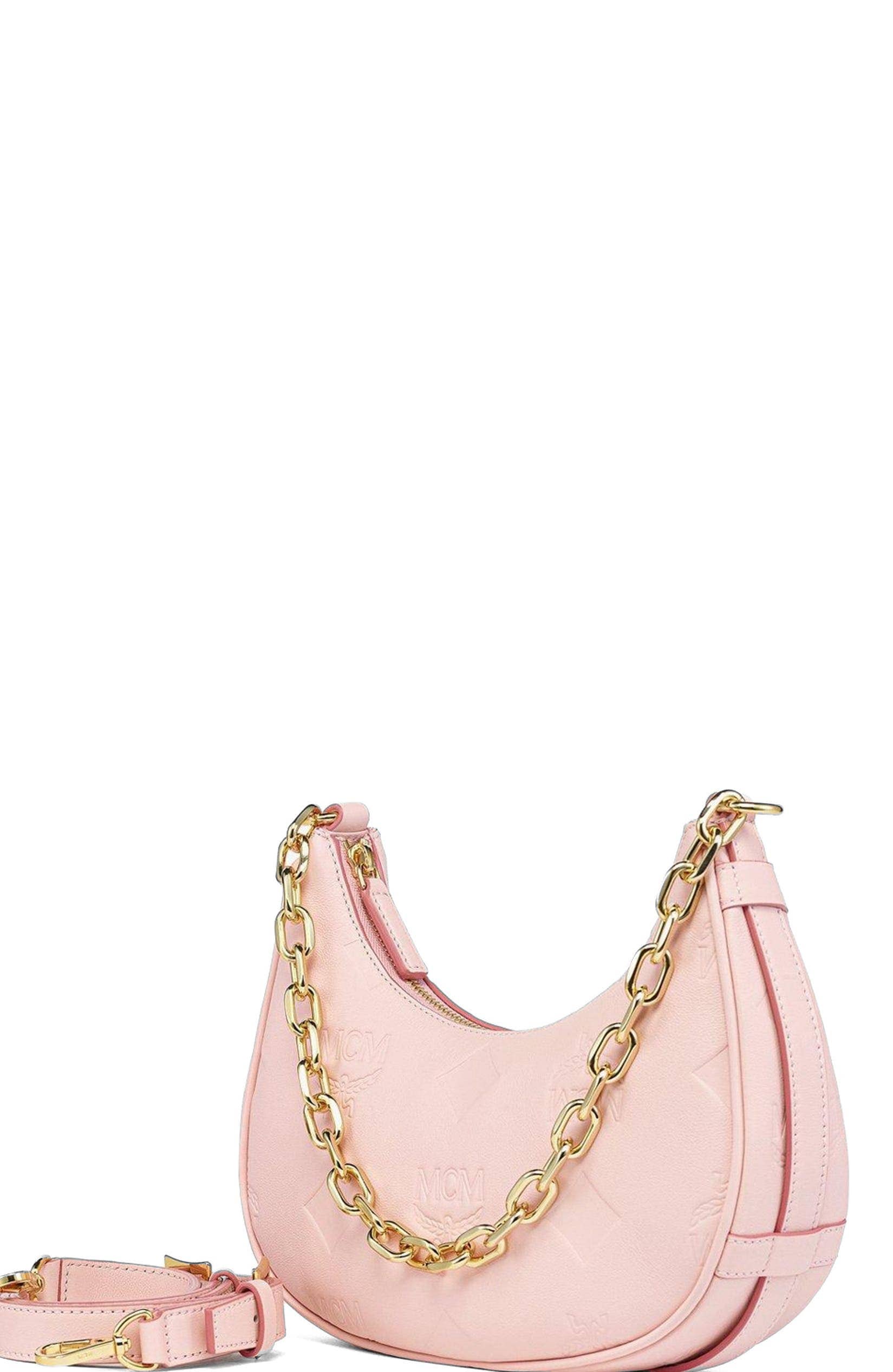 MCM Aren Women's bags Beige Visetos East West Shoulder Bag Small New