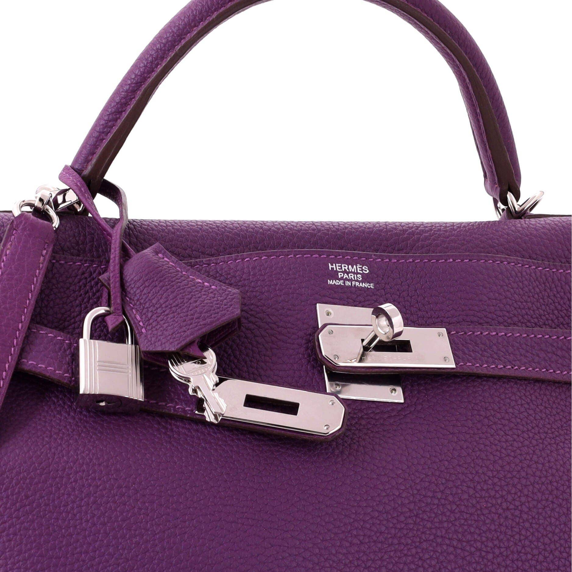Hermès Kelly Top Handle Women's bags Unspecified Rose Sakura Leather Silver New