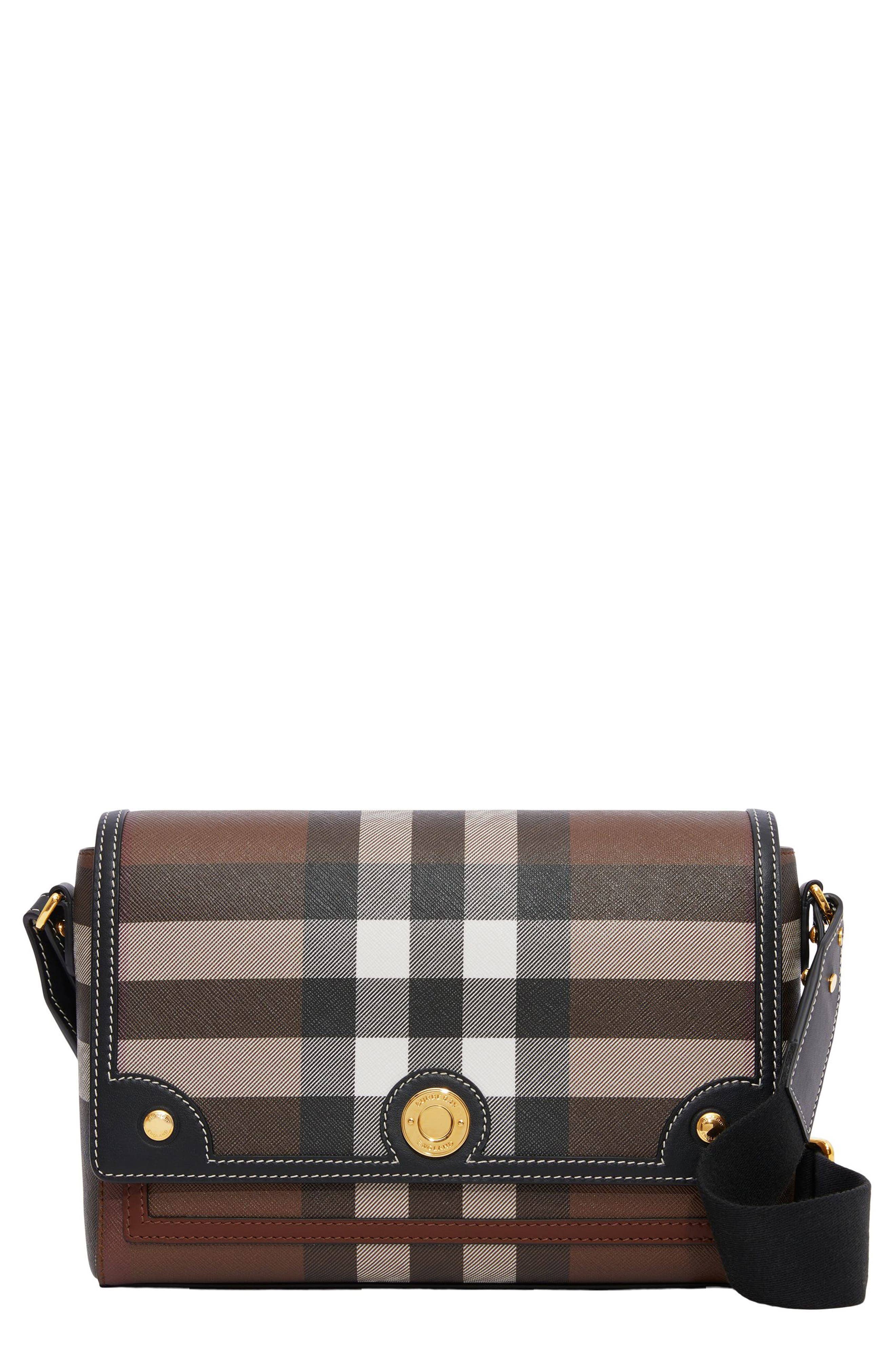 Burberry Note Women's bags Medium Check Canvas New