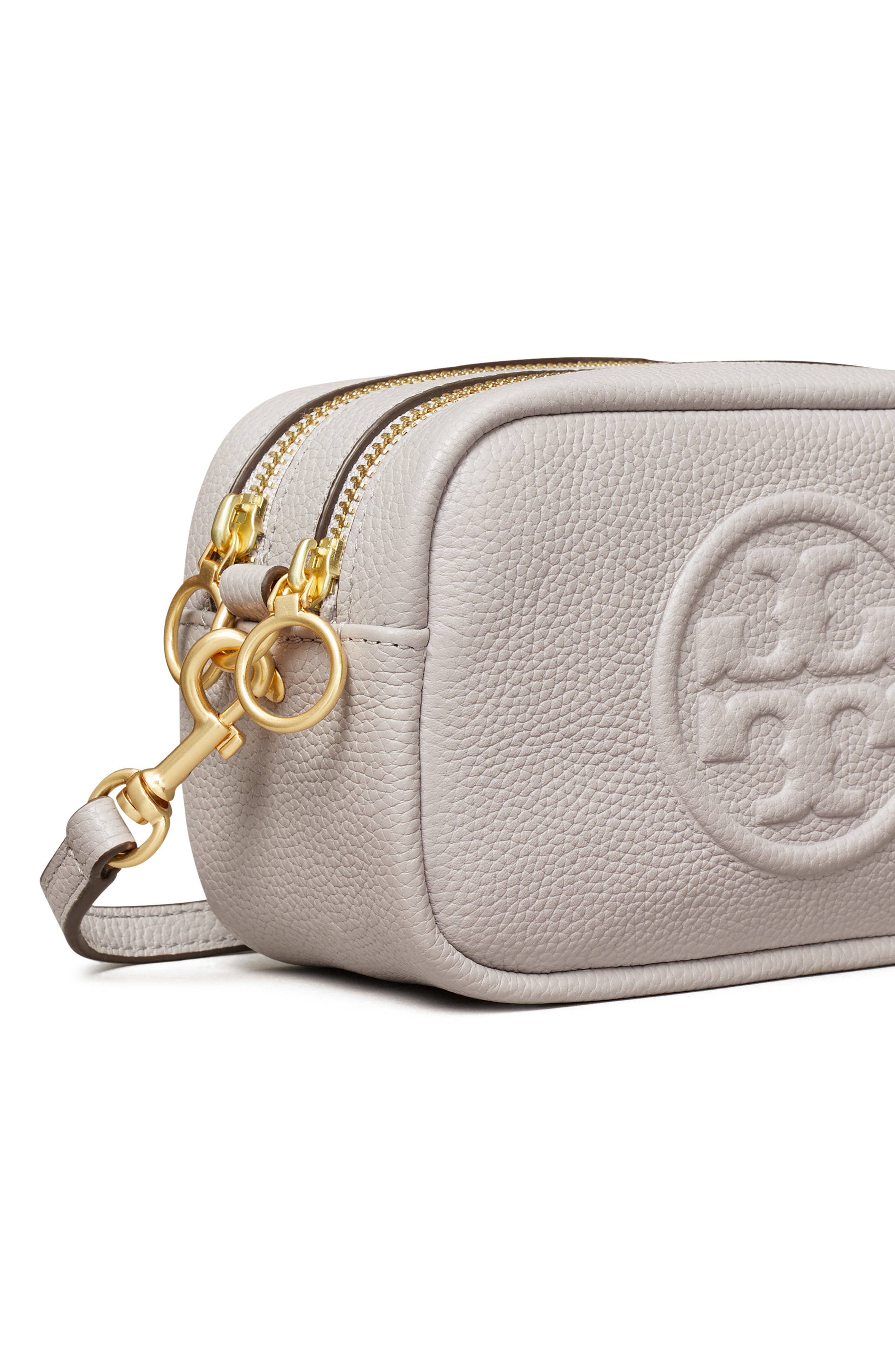 Tory Burch Perry Crossbody Women's bags Unspecified Silver Maple Suede New