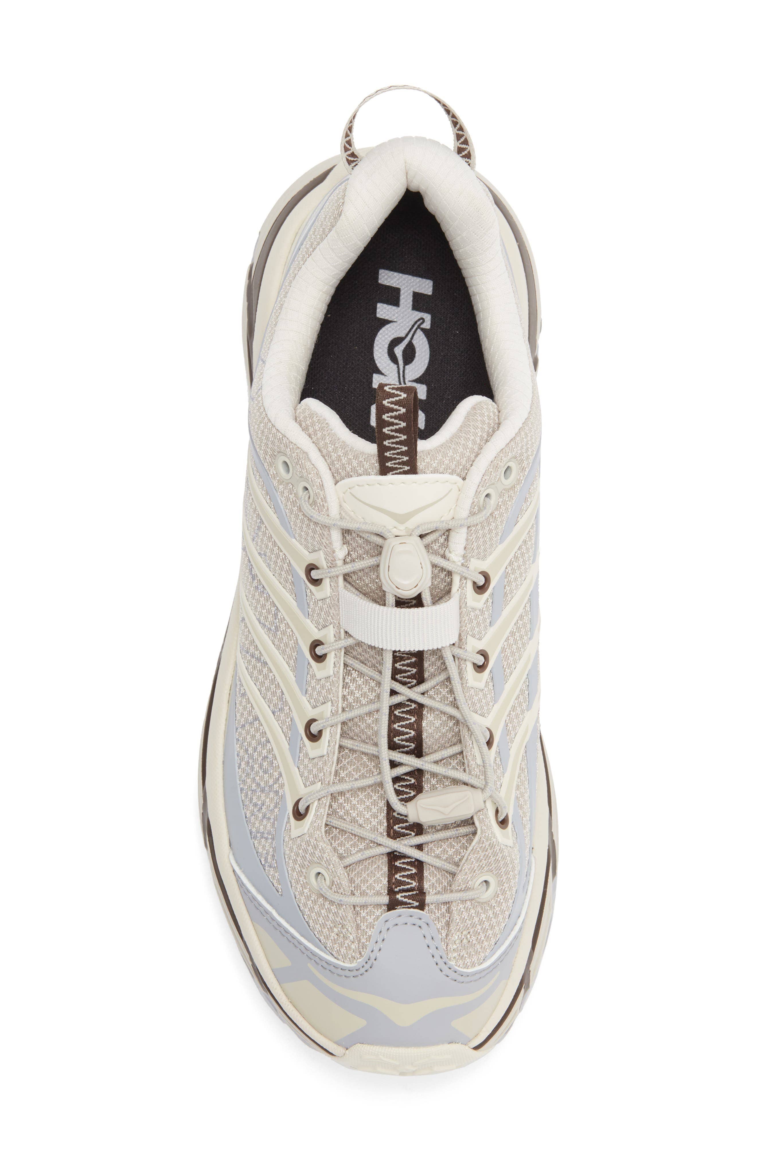 Hoka Mafate Three2 Wordmark Sneaker White 10.5 New