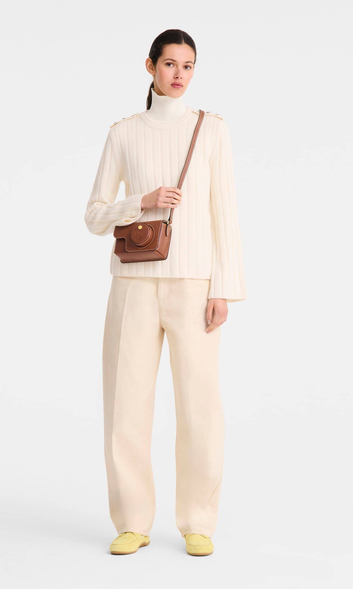 Longchamp Épure Crossbody Women's bags Small White Leather New