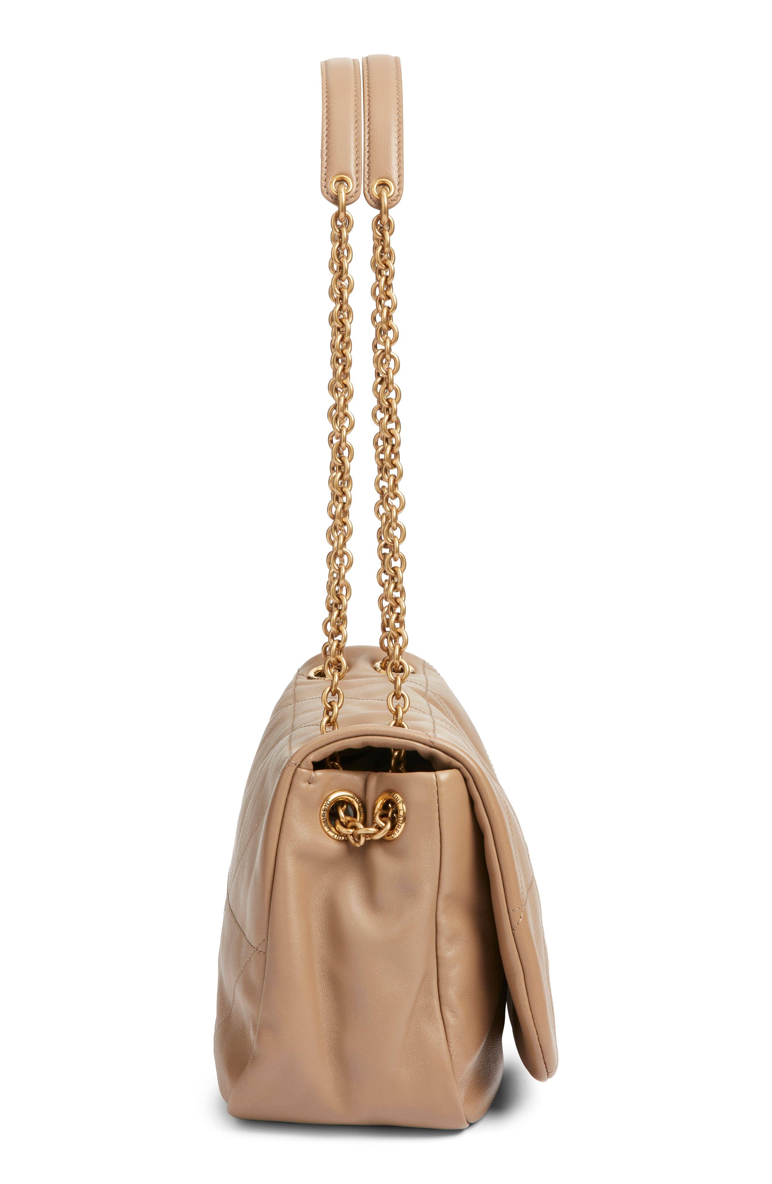 Saint Laurent Jamie Shoulder Bag Women's bags Medium Unspecified Shearling Gold New