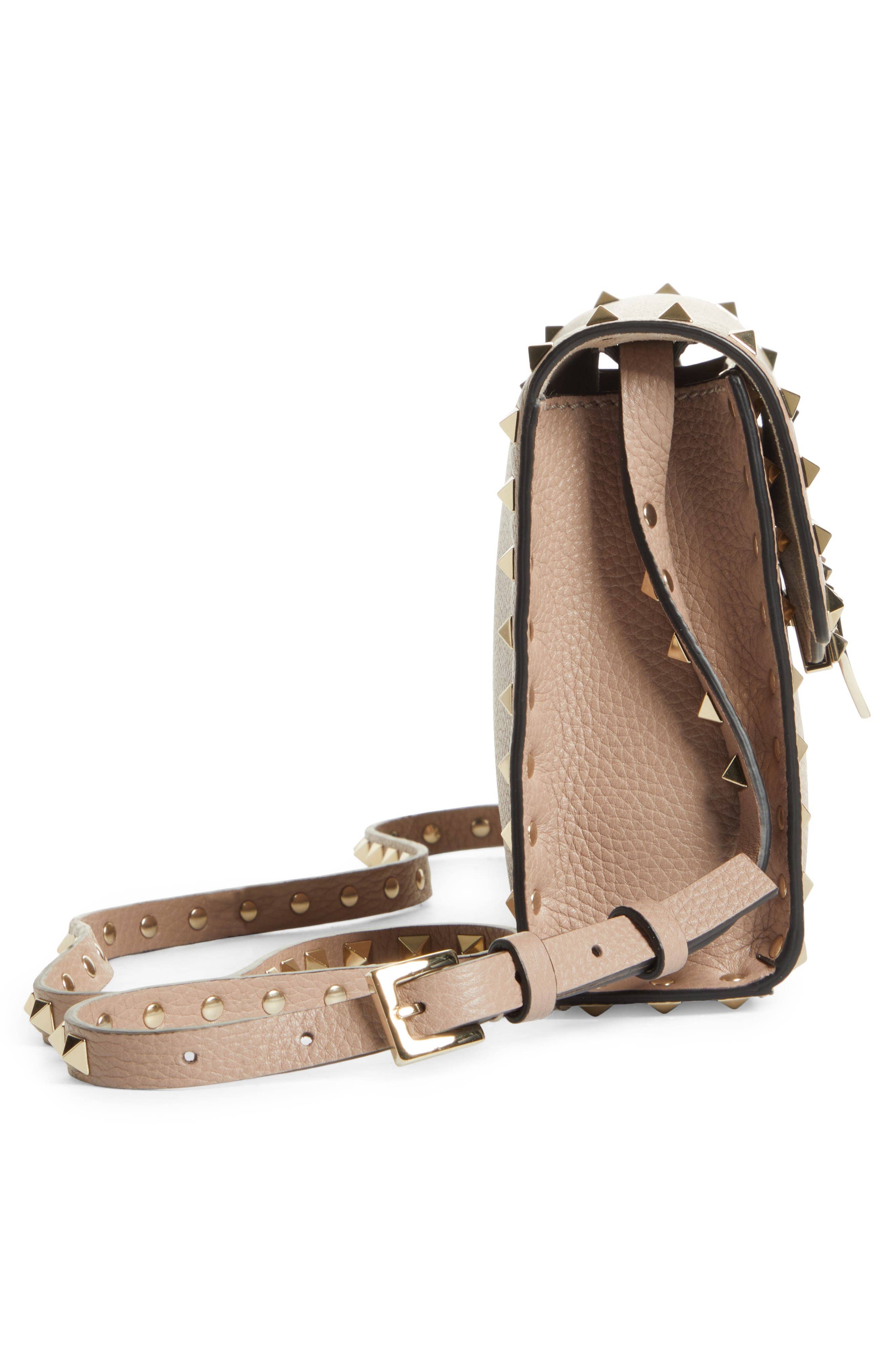 Valentino Garavani Rockstud Shoulder Bag Women's bags Small Pink Leather New