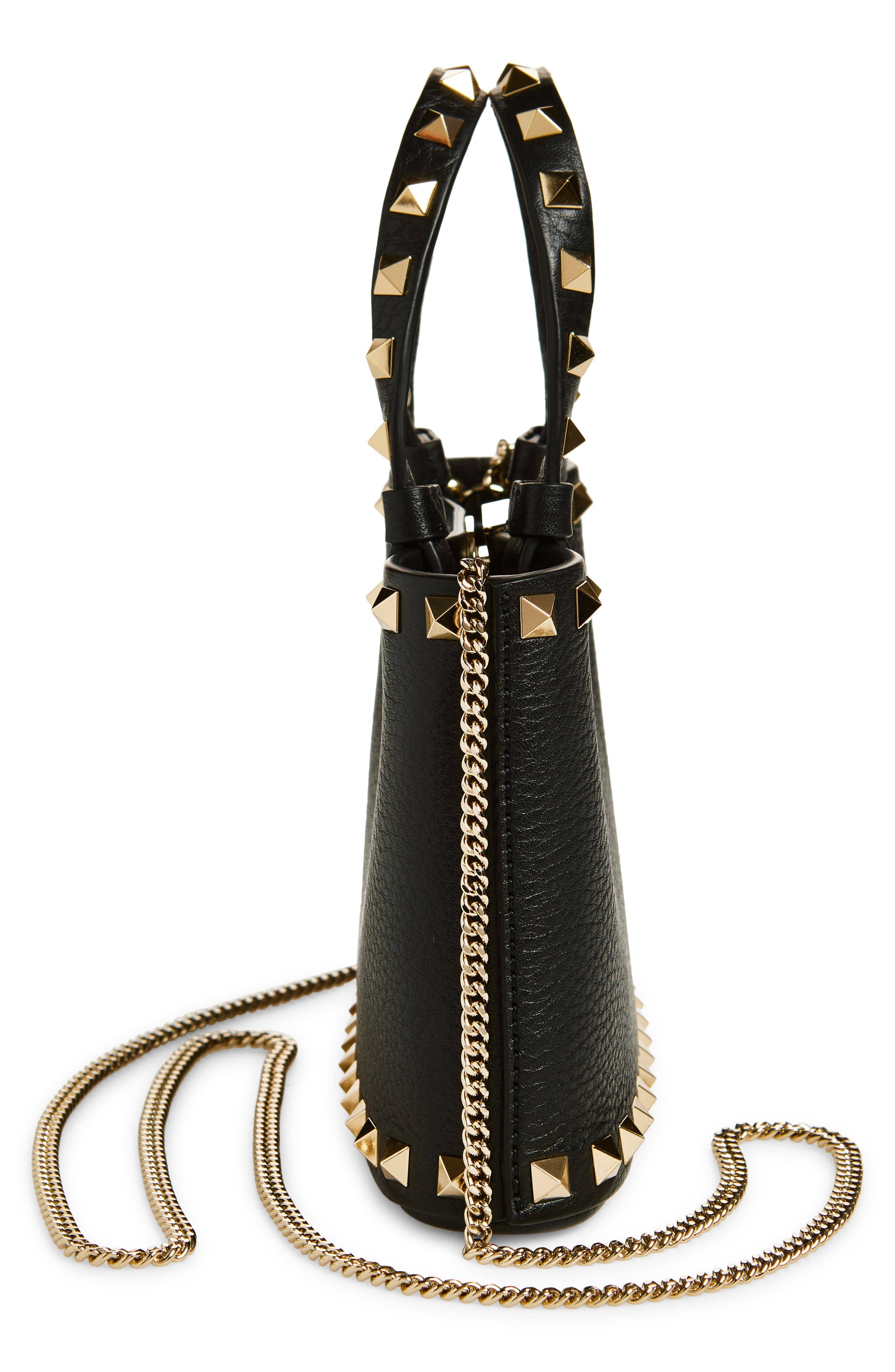 Valentino Garavani Rockstud Top Handle Women's bags Small Red Leather New