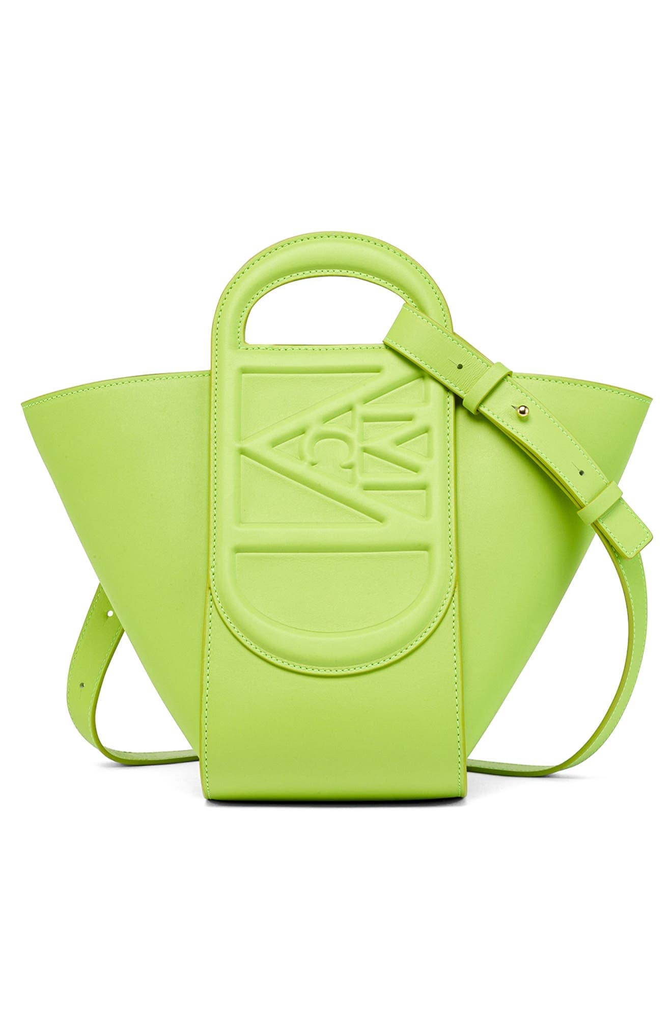 MCM Mode Travia Tote Women's bags Mini Acid Lime Leather New