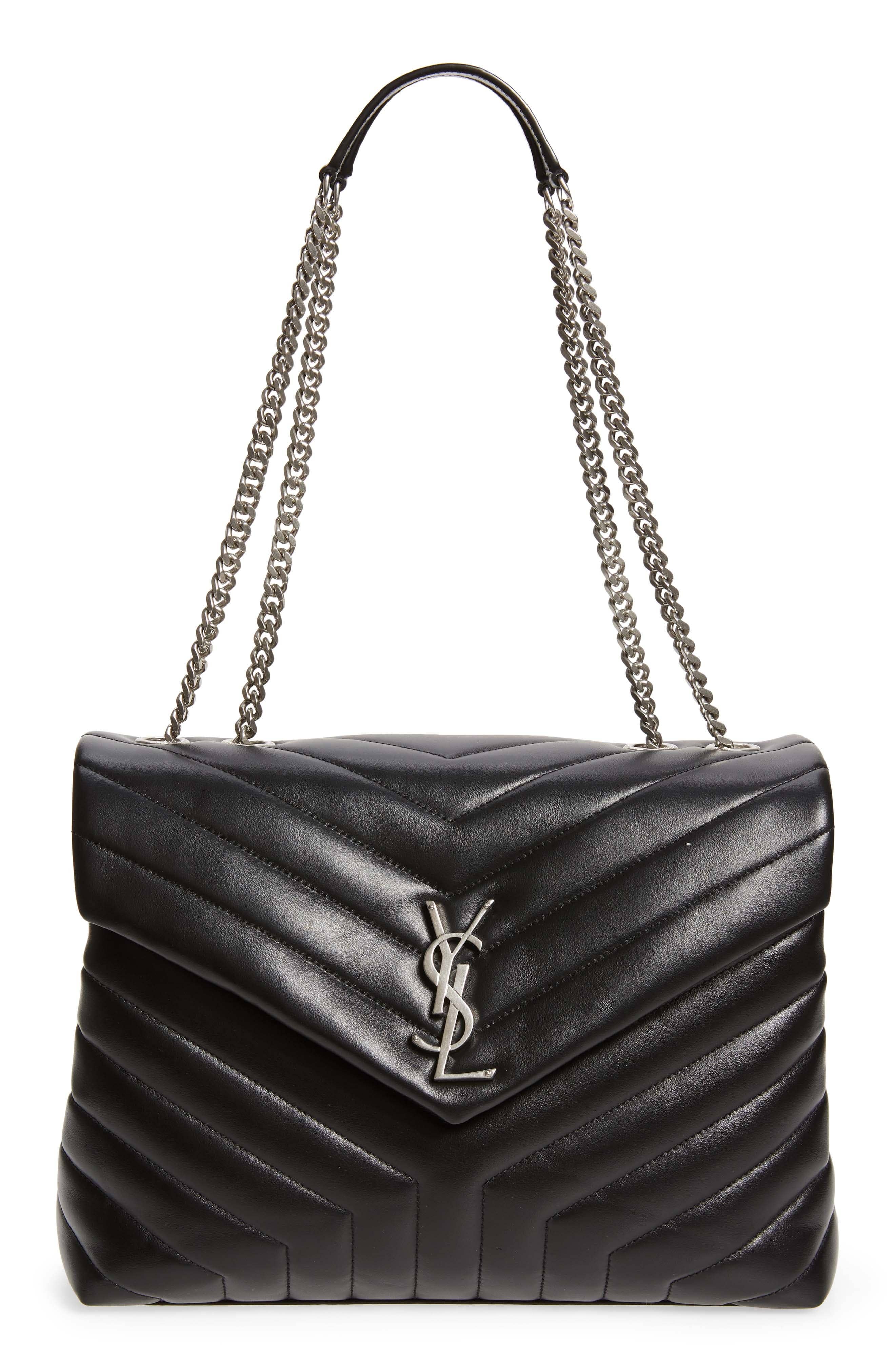 Saint Laurent Loulou Shoulder Bag Women's bags Micro Black Lambskin Unspecified New