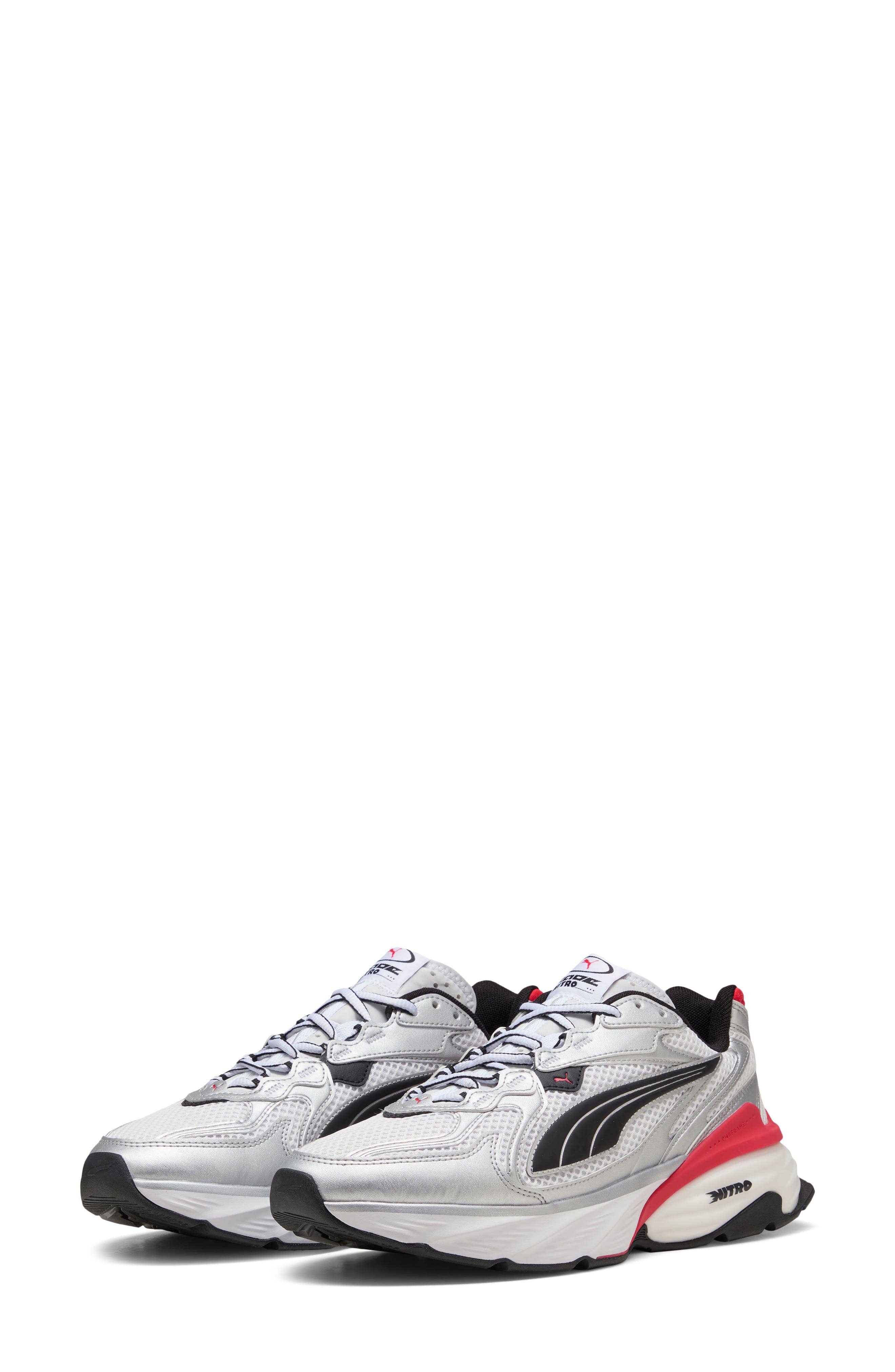 Puma Fade Nitro Sneaker Silver Full Size Run New