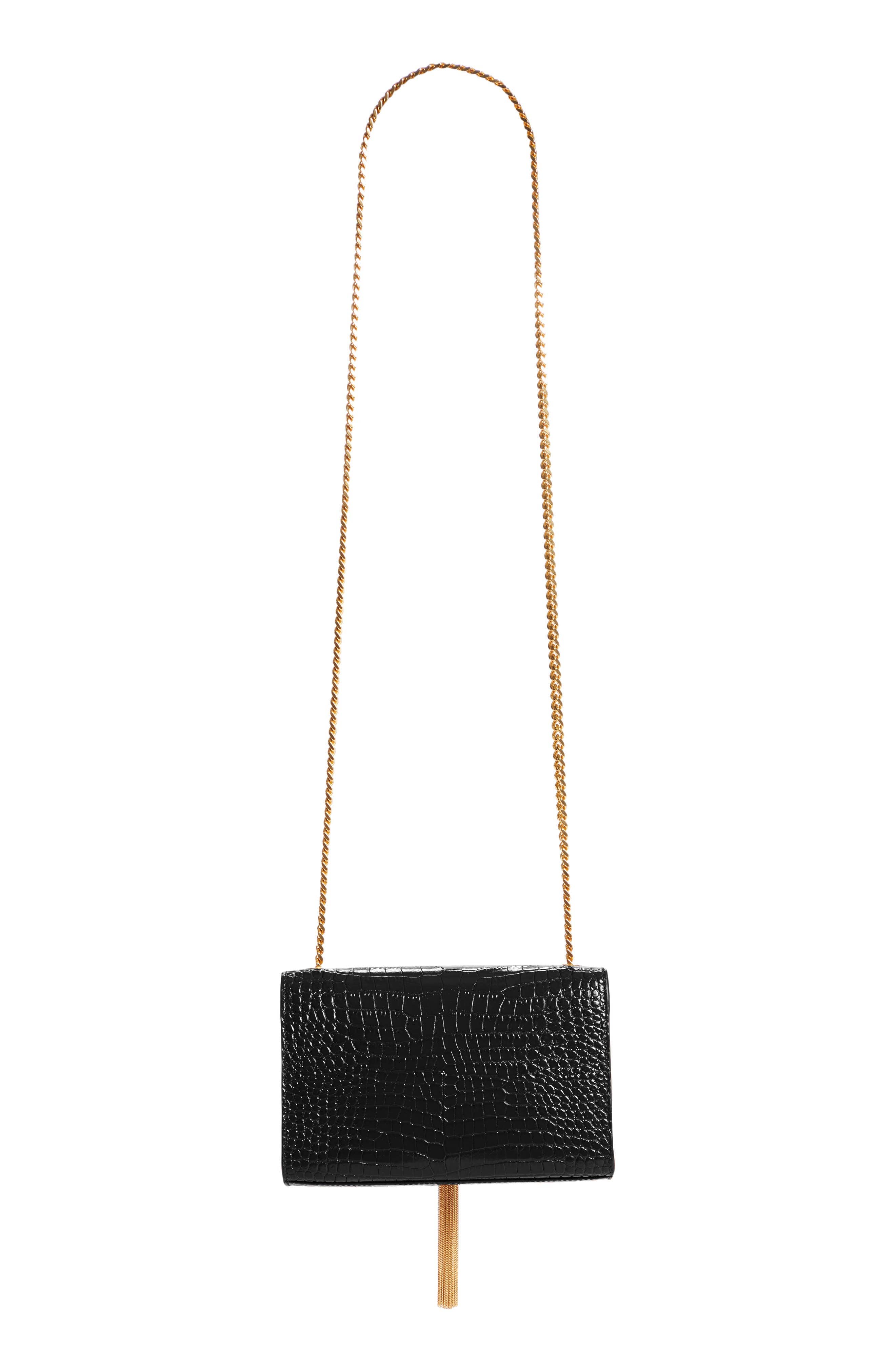 Saint Laurent Kate Shoulder Bag Women's bags Small Black Unspecified Gold New