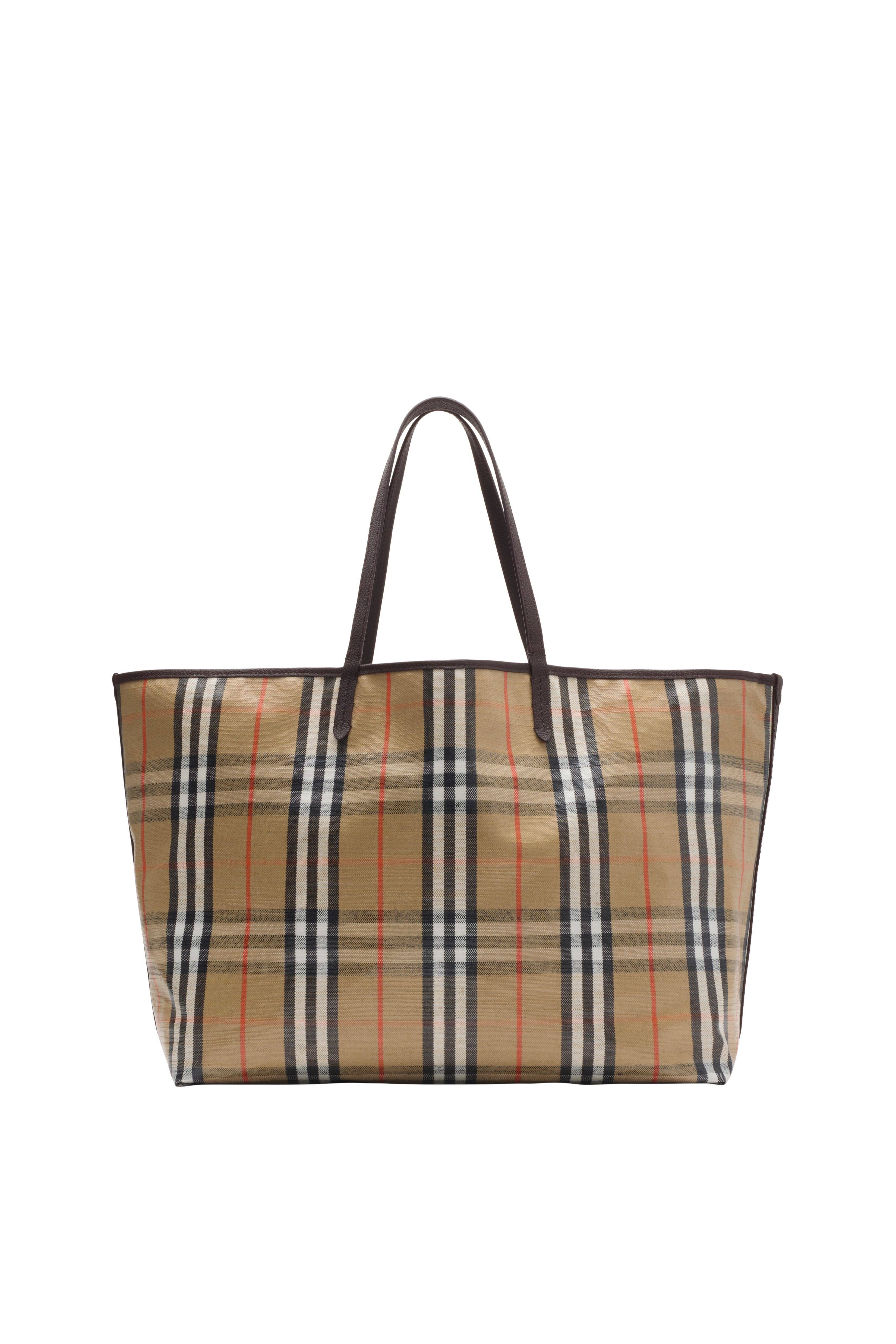 Burberry Highlands Tote Women's bags Medium Sand Canvas New