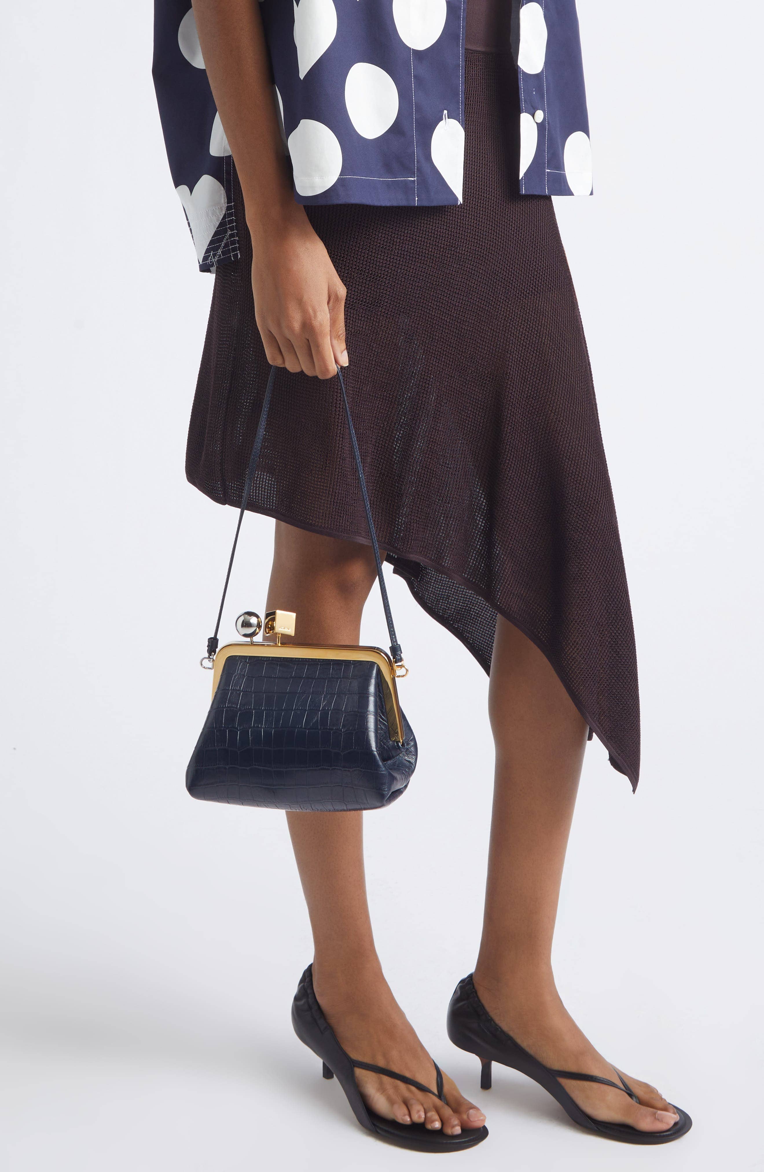 Jacquemus Le Berlingot Shoulder Bag Women's bags Black Leather New