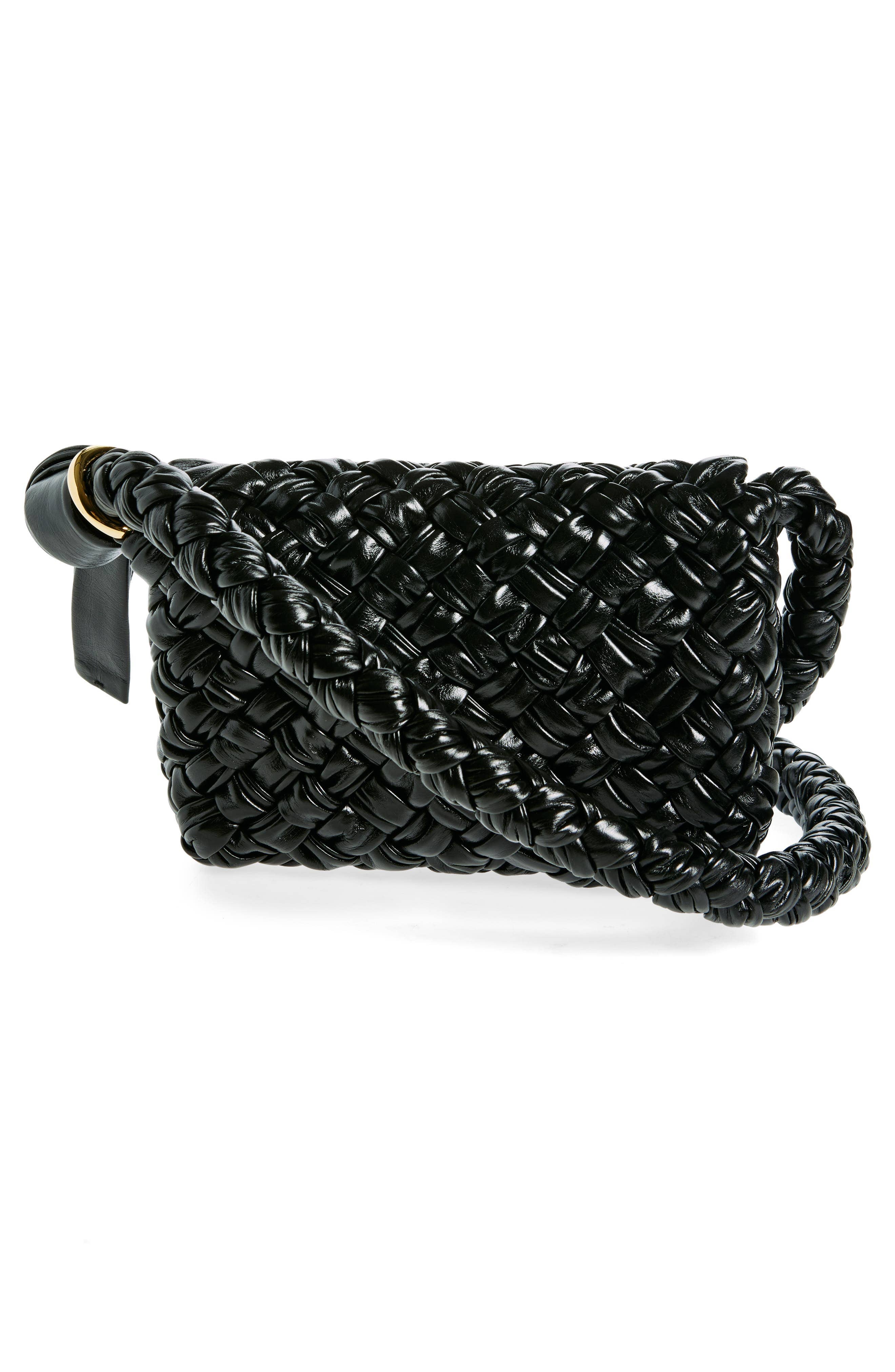 Bottega Veneta Kalimero Crossbody Women's bags Unspecified Black Intrecciato Small New