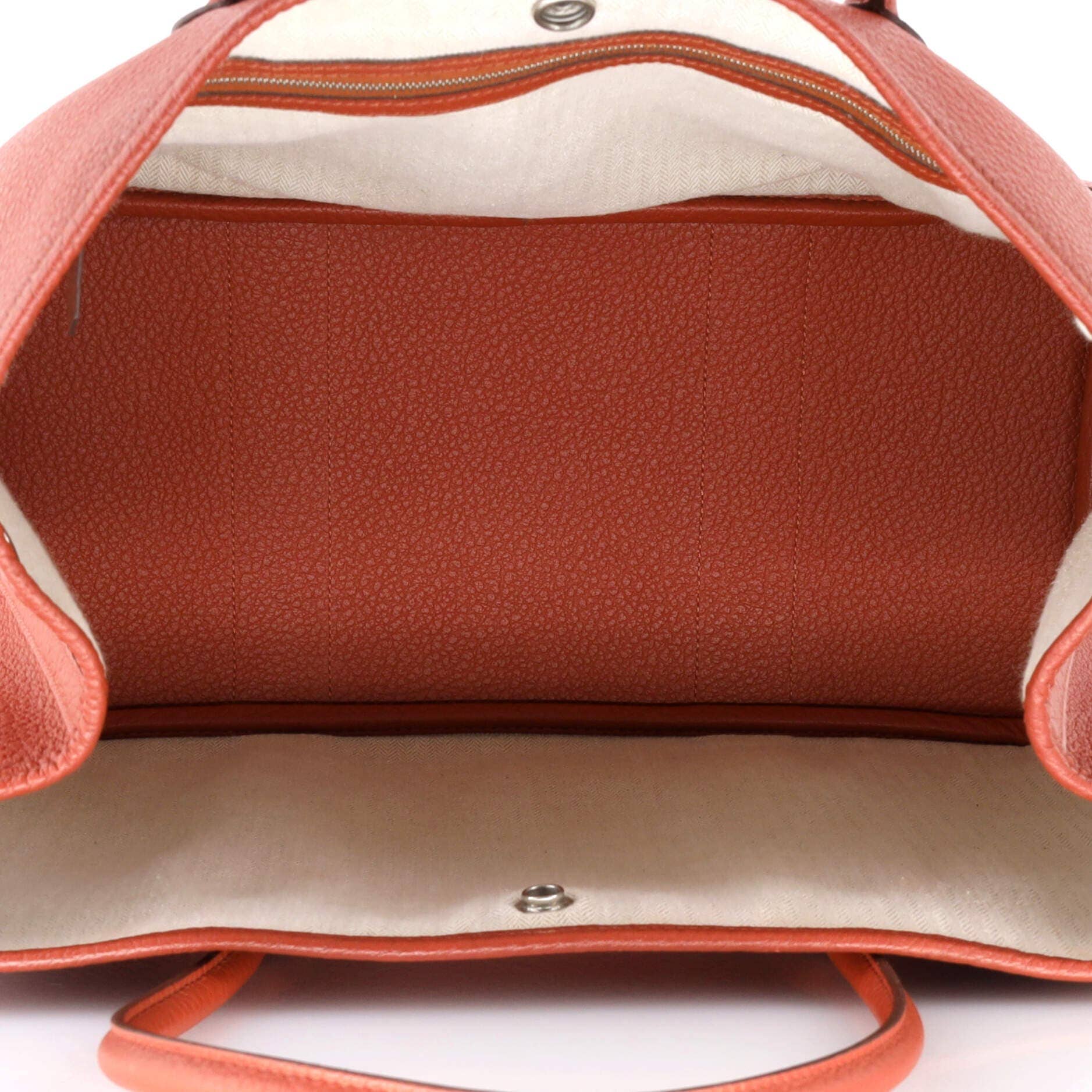 Hermès Garden Party Women's bags 36 Unspecified Toile & Leather Palladium New