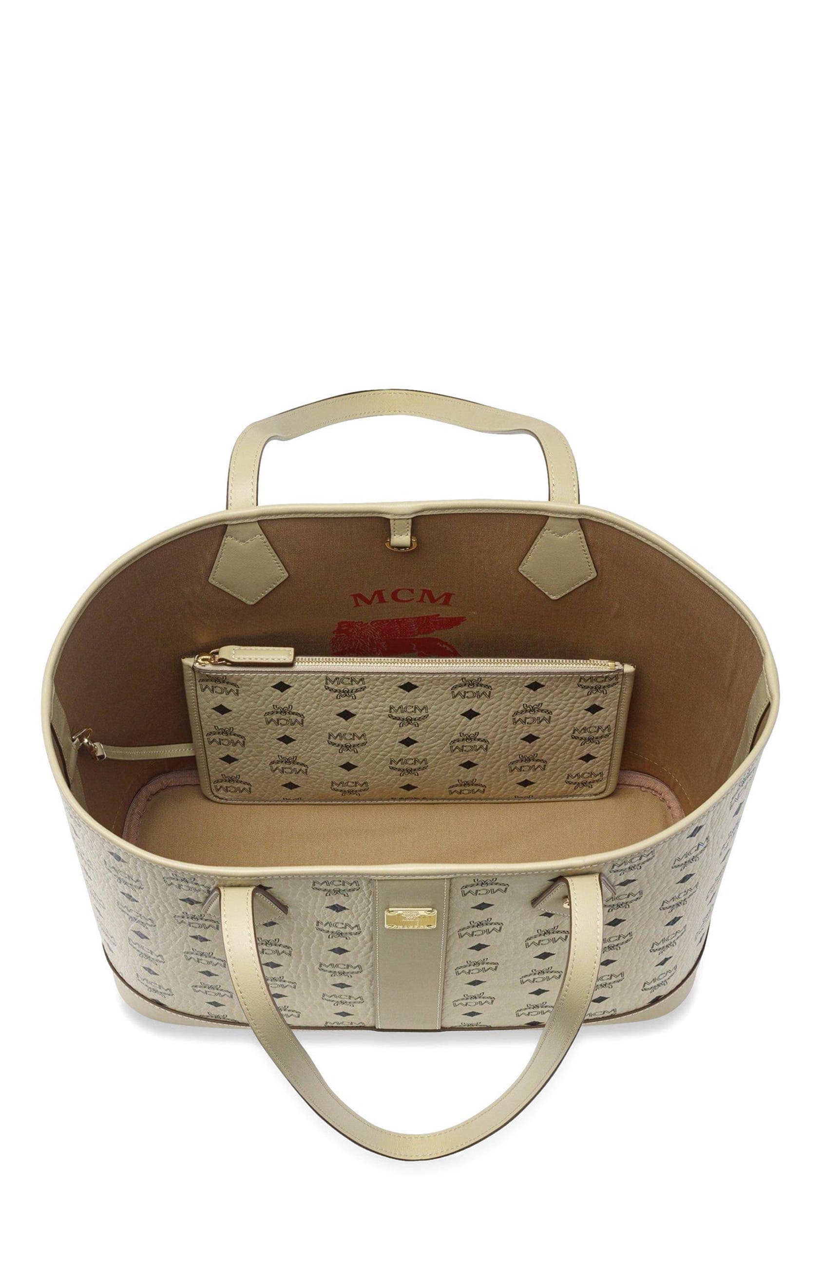 MCM Liz Shopper Women's bags Beige Visetos New Liz Shopper Small New