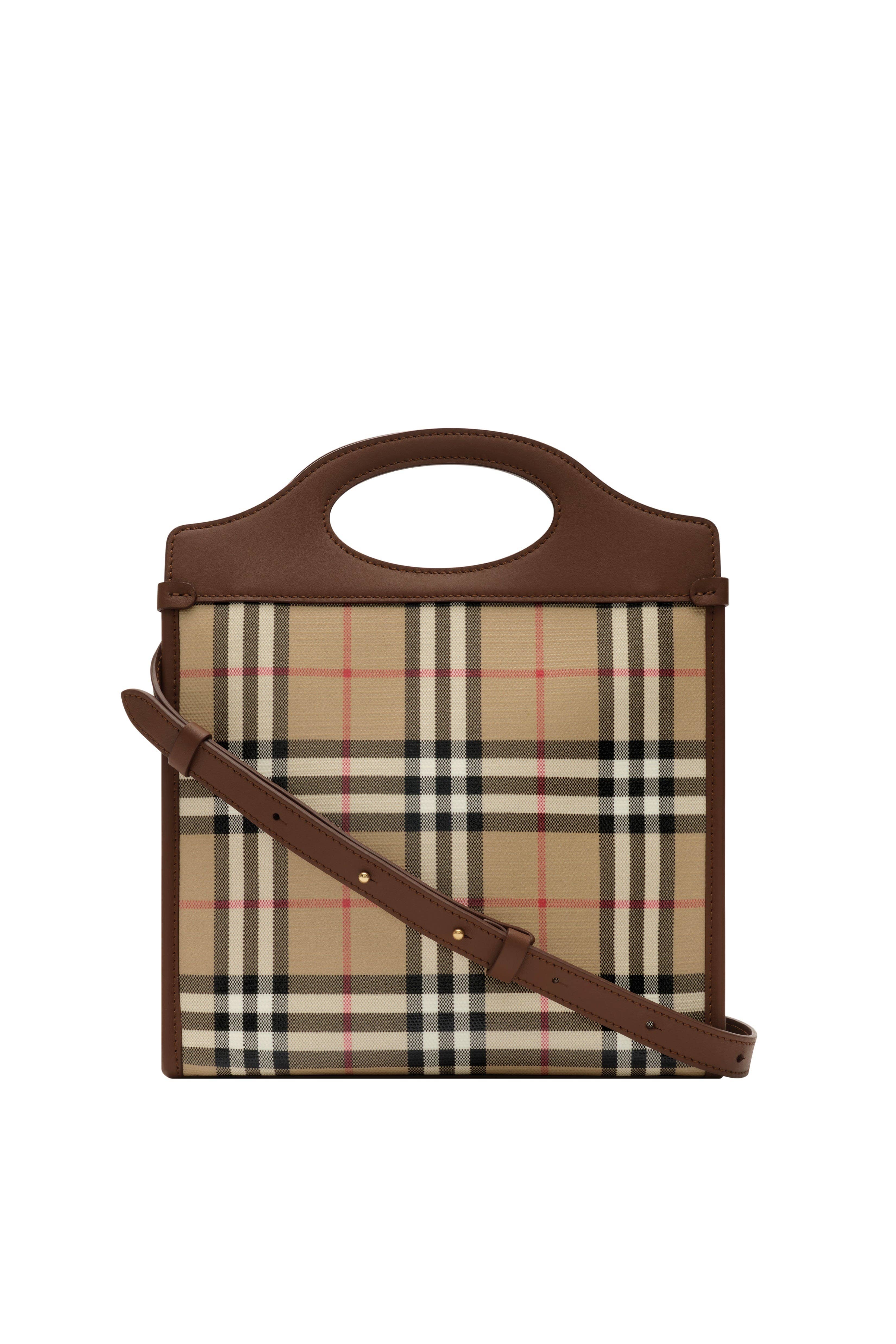 Burberry Pocket bag Top Handle Women's bags Mini Archive Beige Canvas New