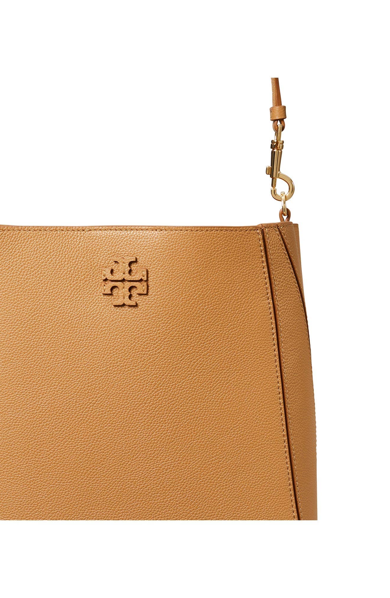 Tory Burch McGraw Bucket Bag Women's bags Tiramisu Leather New