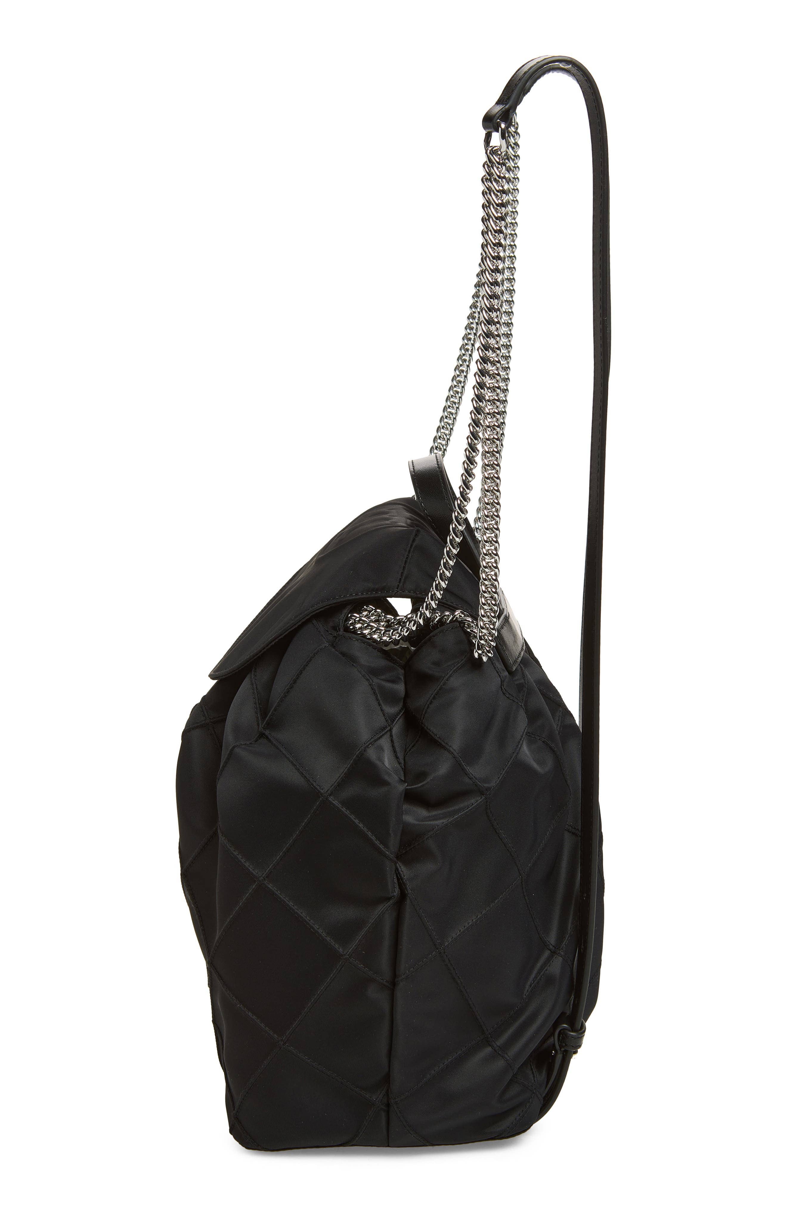 Tory Burch Fleming Backpack Women's bags Small Black Nylon New