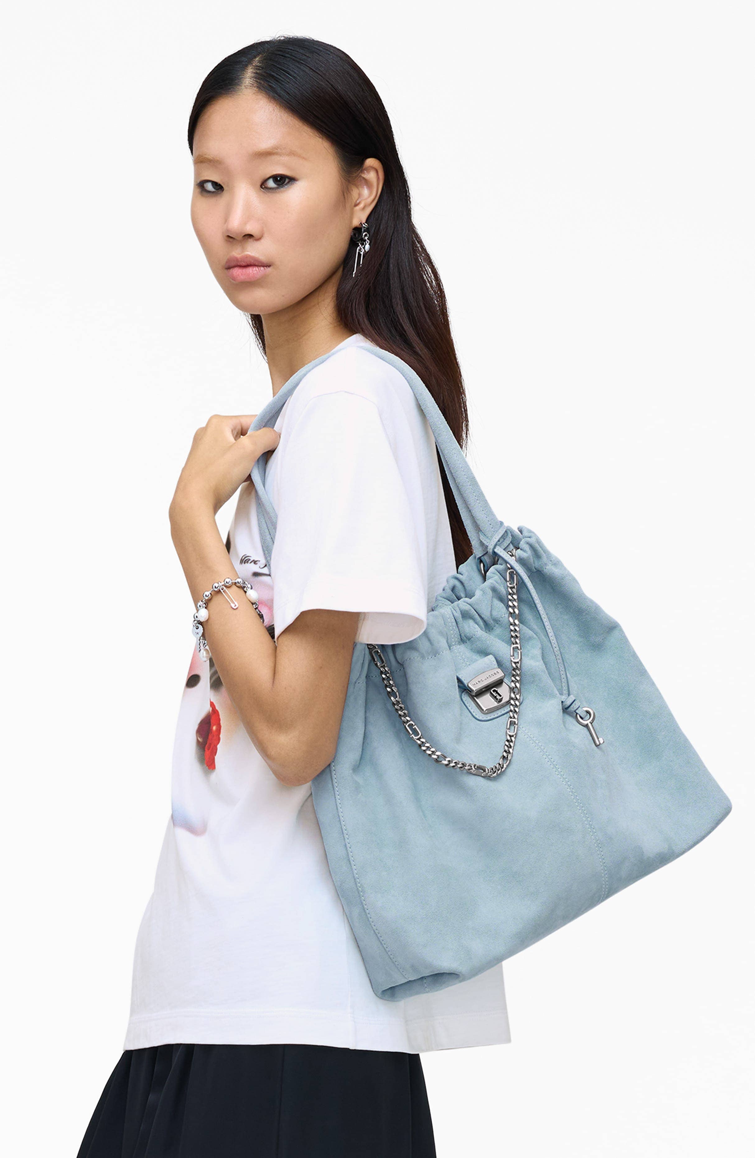 Marc Jacobs The Cristina Tote Women's bags Blue Suede New