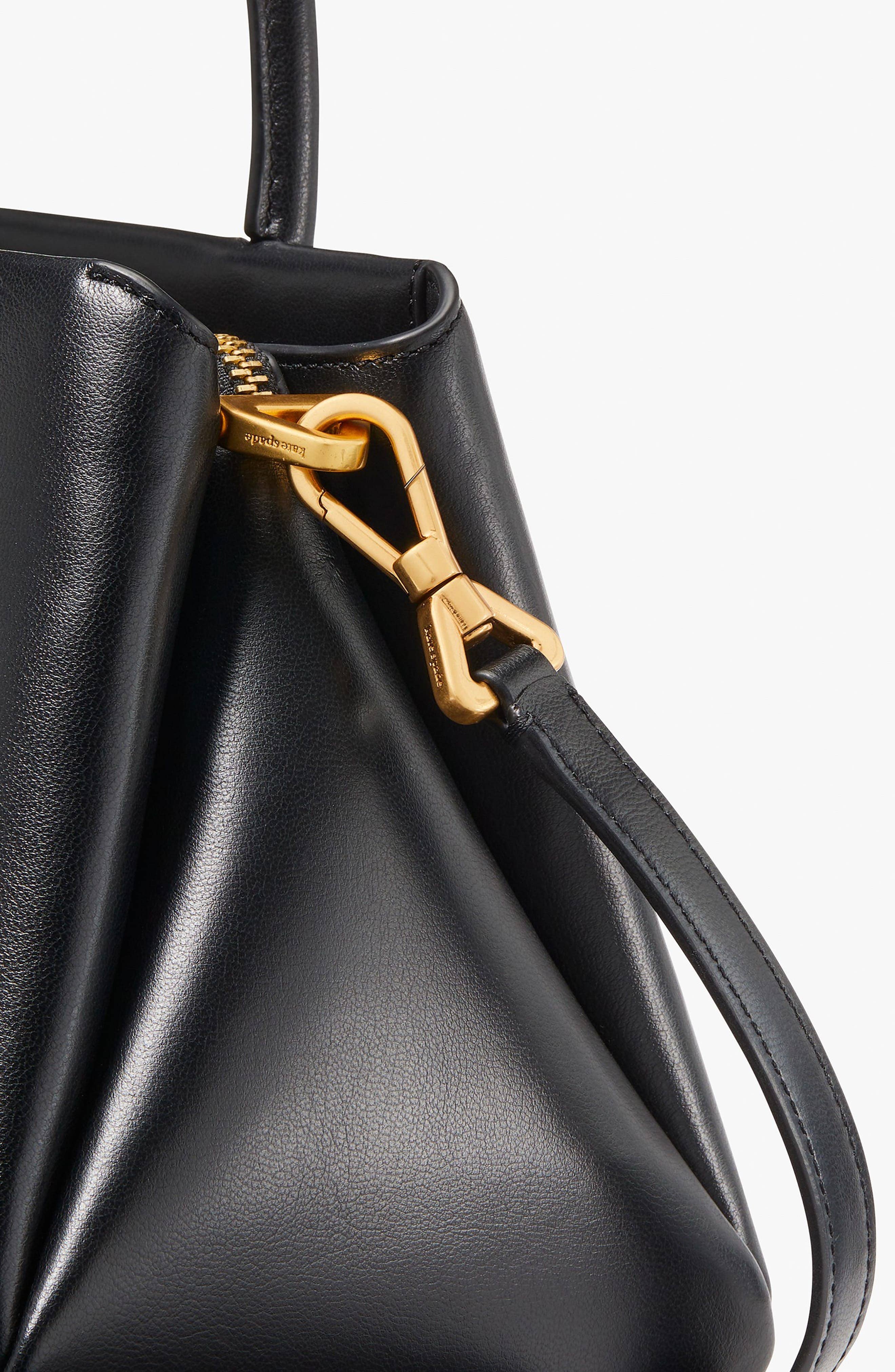 Kate Spade Grace Women's bags Black Quilted Leather Top Handle New