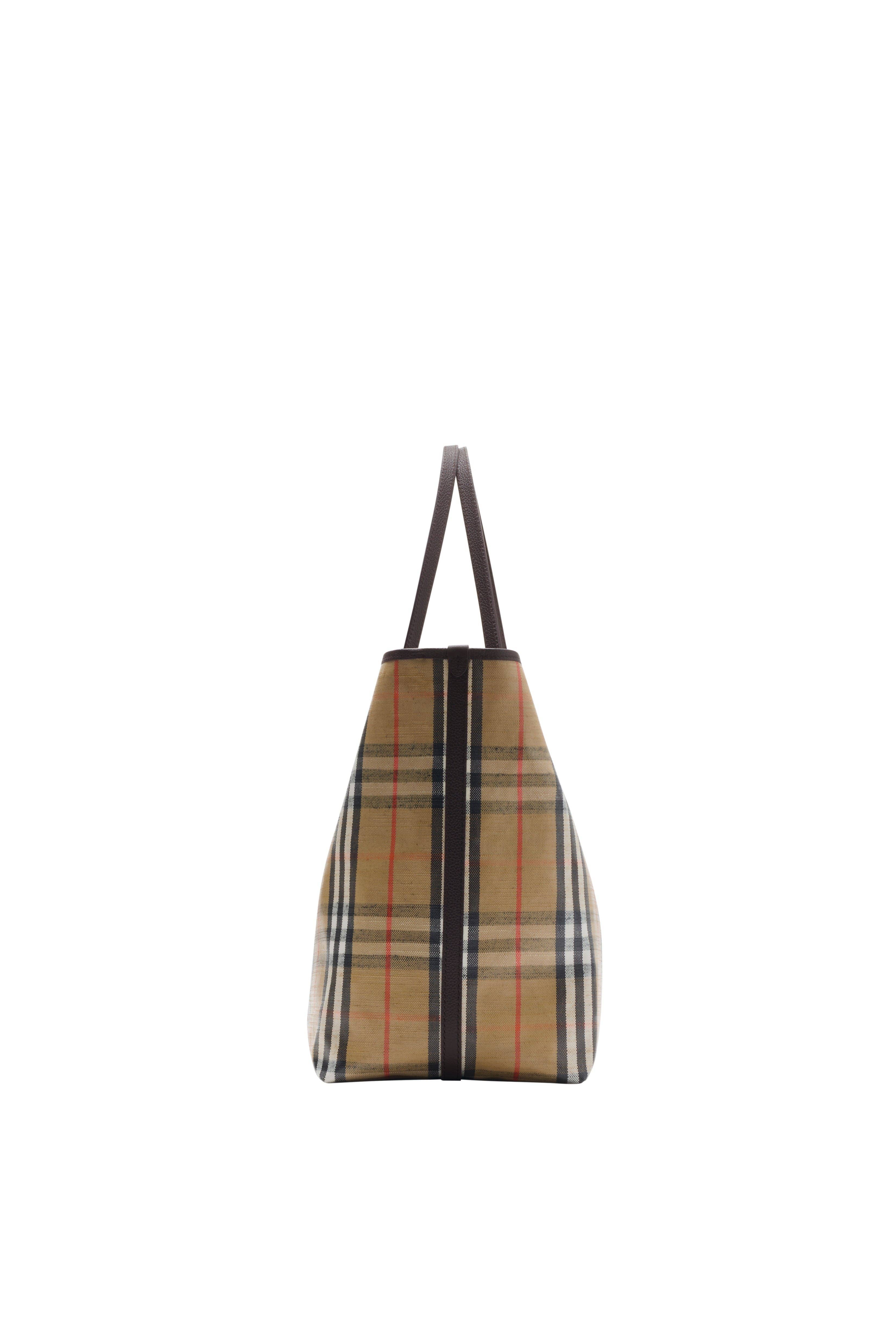 Burberry Highlands Tote Women's bags Medium Sand Canvas New