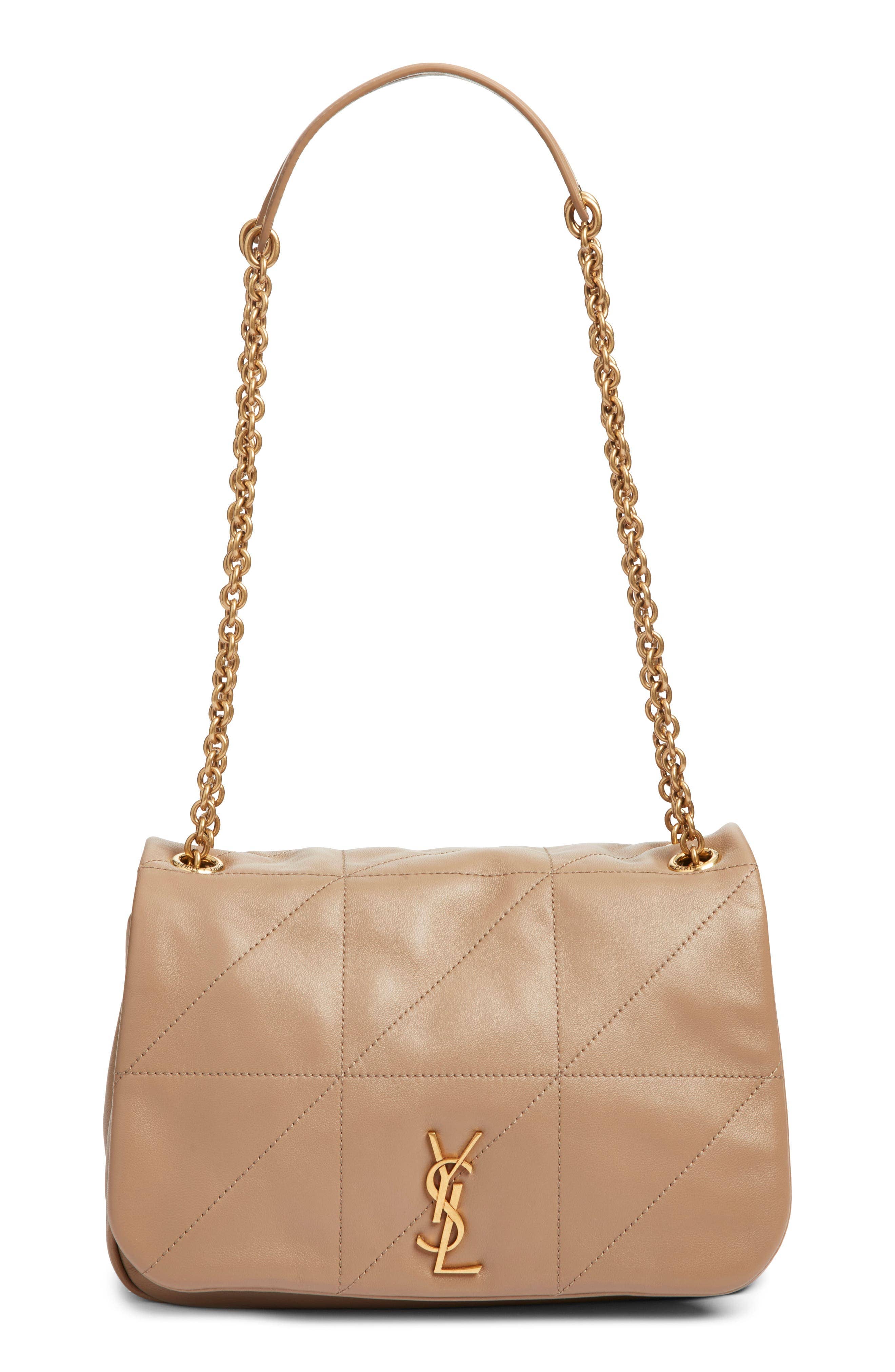 Saint Laurent Jamie Shoulder Bag Women's bags Medium Unspecified Shearling Gold New