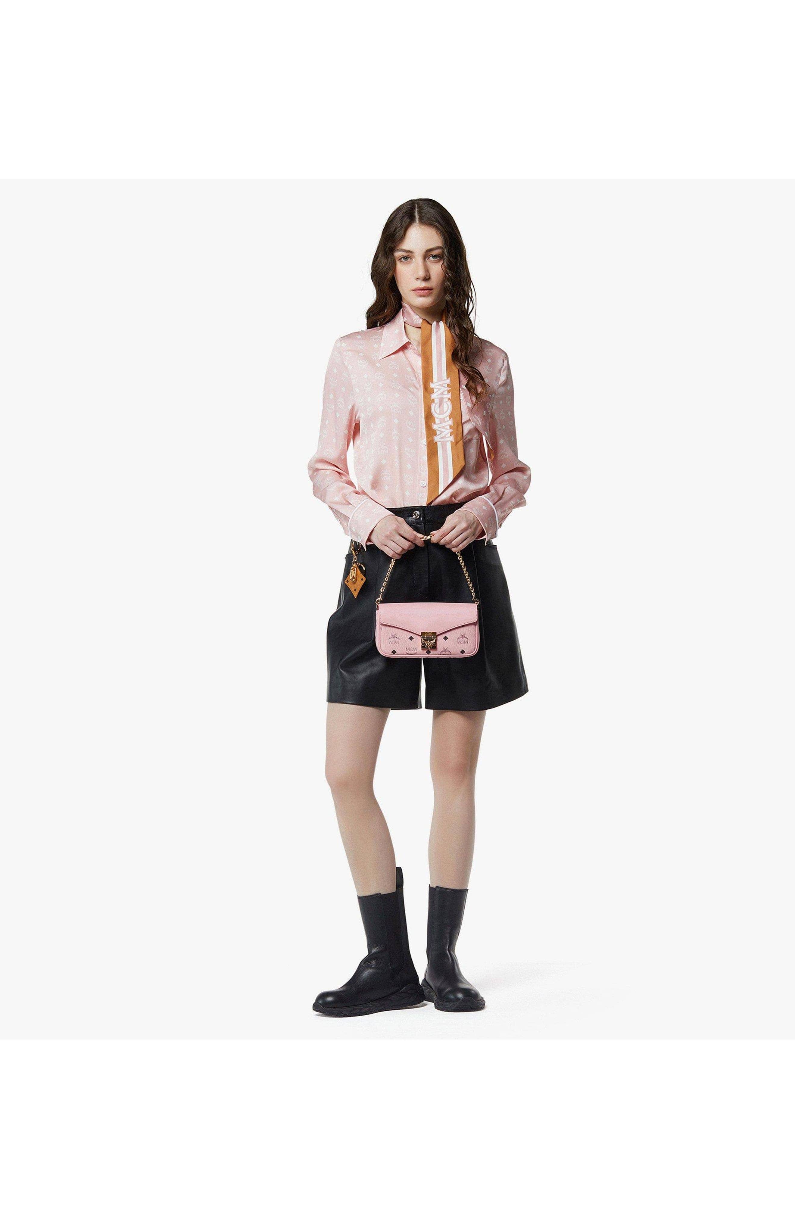 MCM Tracy Crossbody Women's bags Mini Cognac Calfskin New