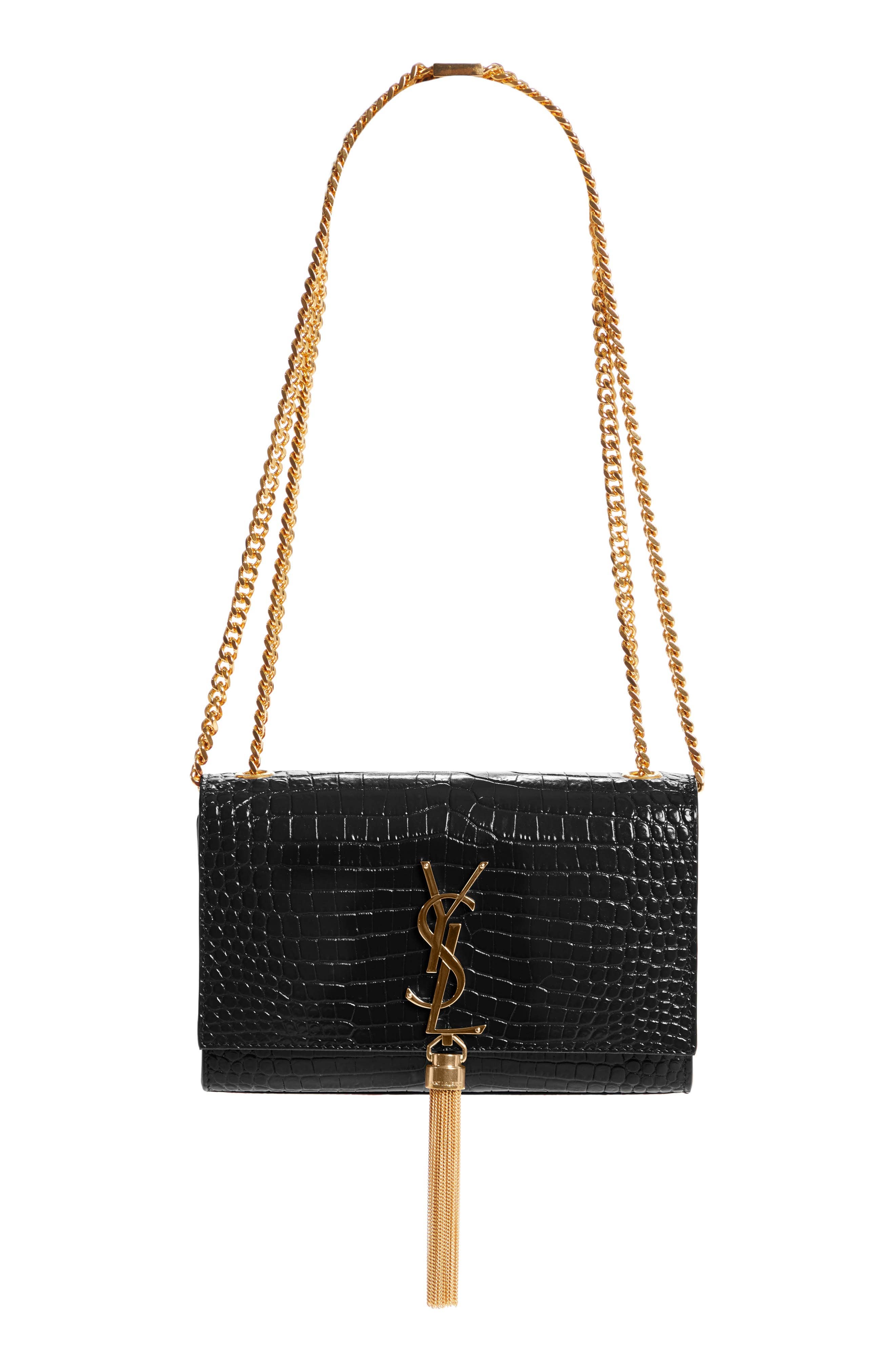 Saint Laurent Kate Shoulder Bag Women's bags Small Black Unspecified Gold New