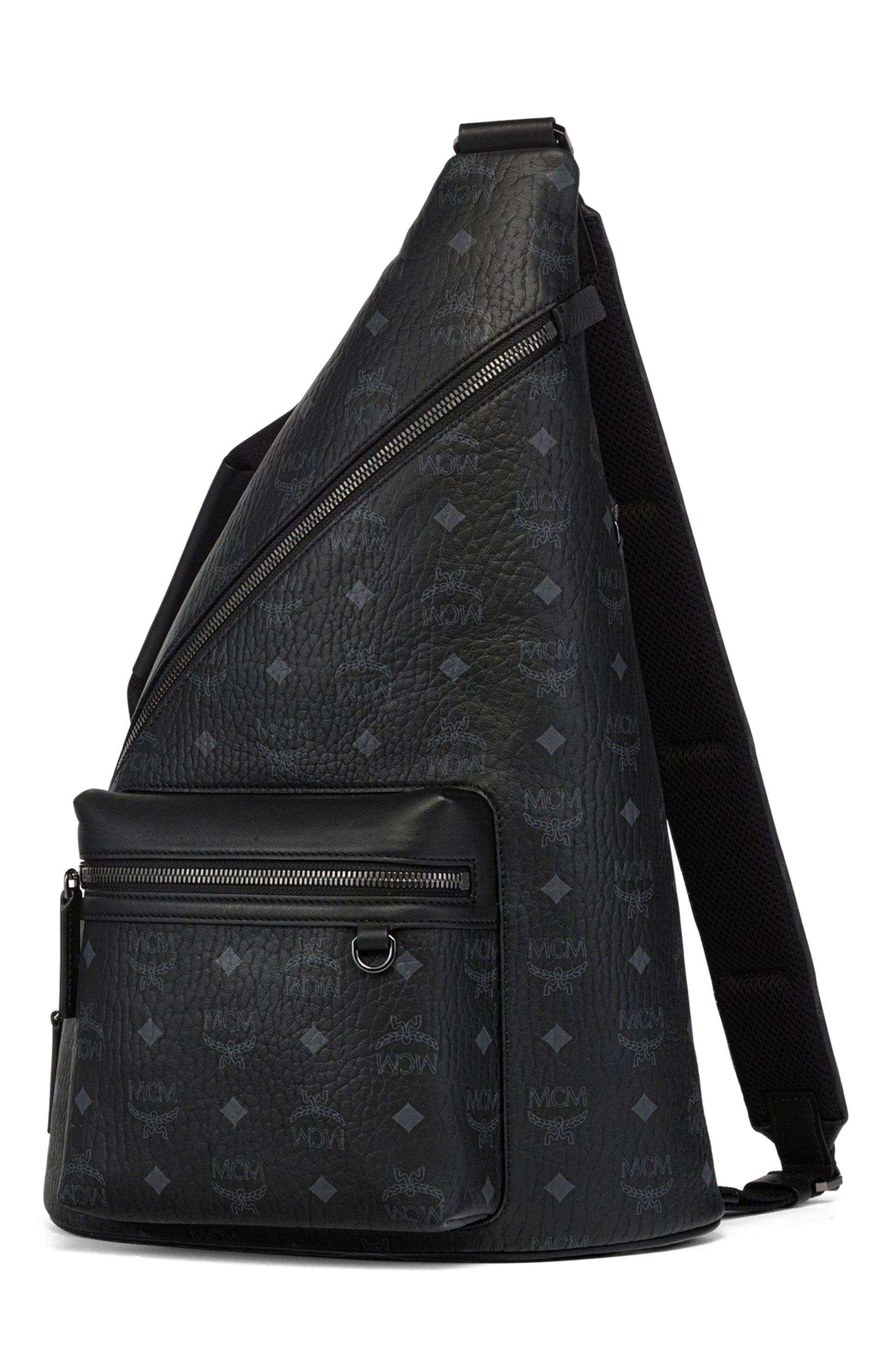 MCM Aren Crossbody Women's bags One Size Black Visetos New