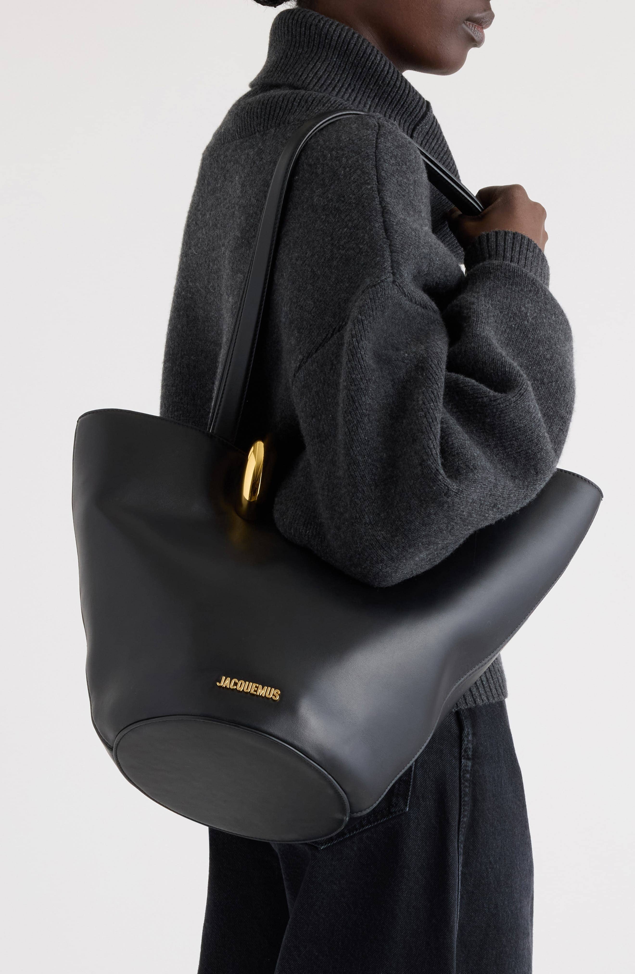 Jacquemus Le Bambola Women's bags Black Leather Medium New