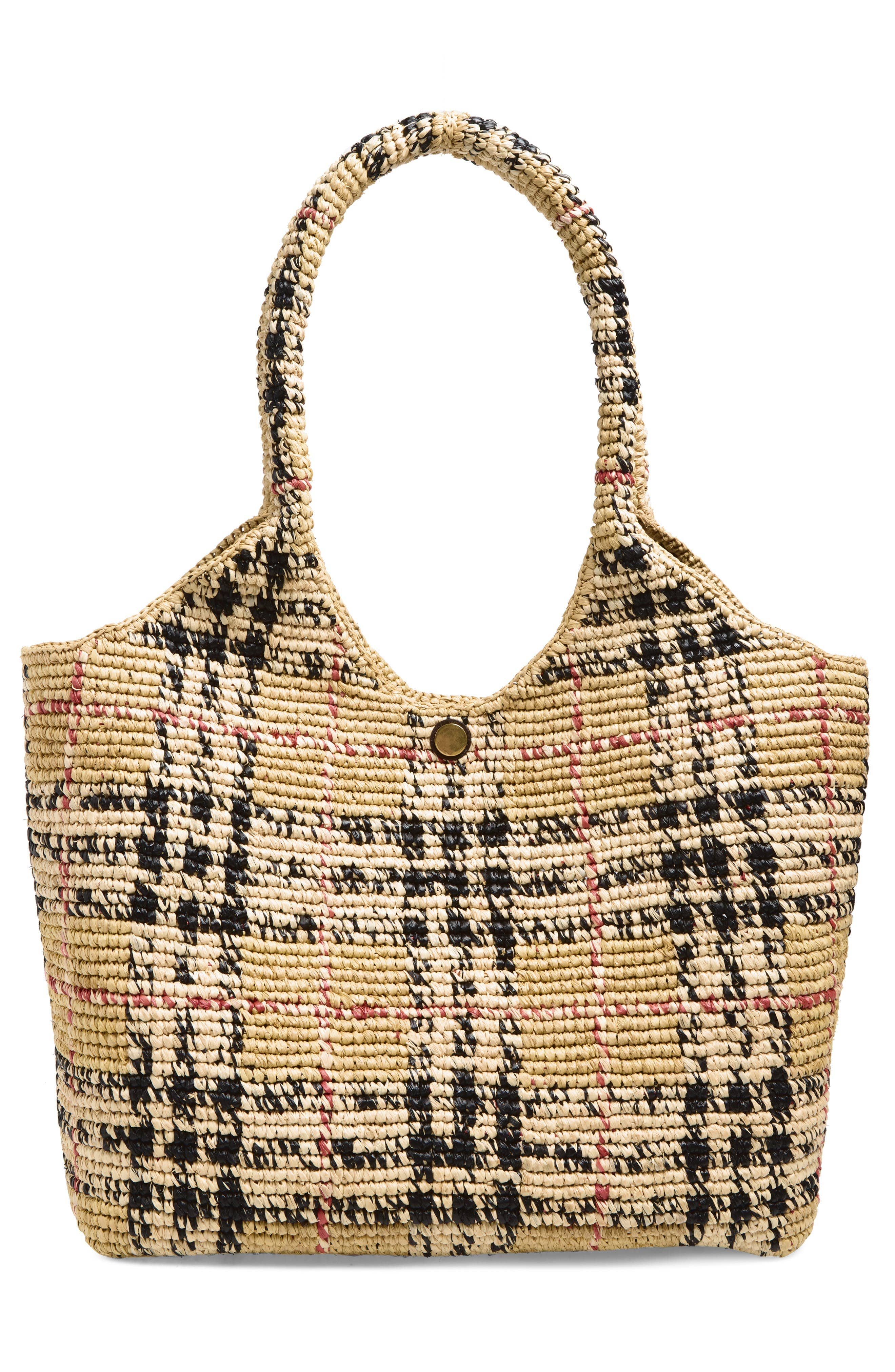 Burberry Margate Tote Women's bags Chalk Pink Raffia New