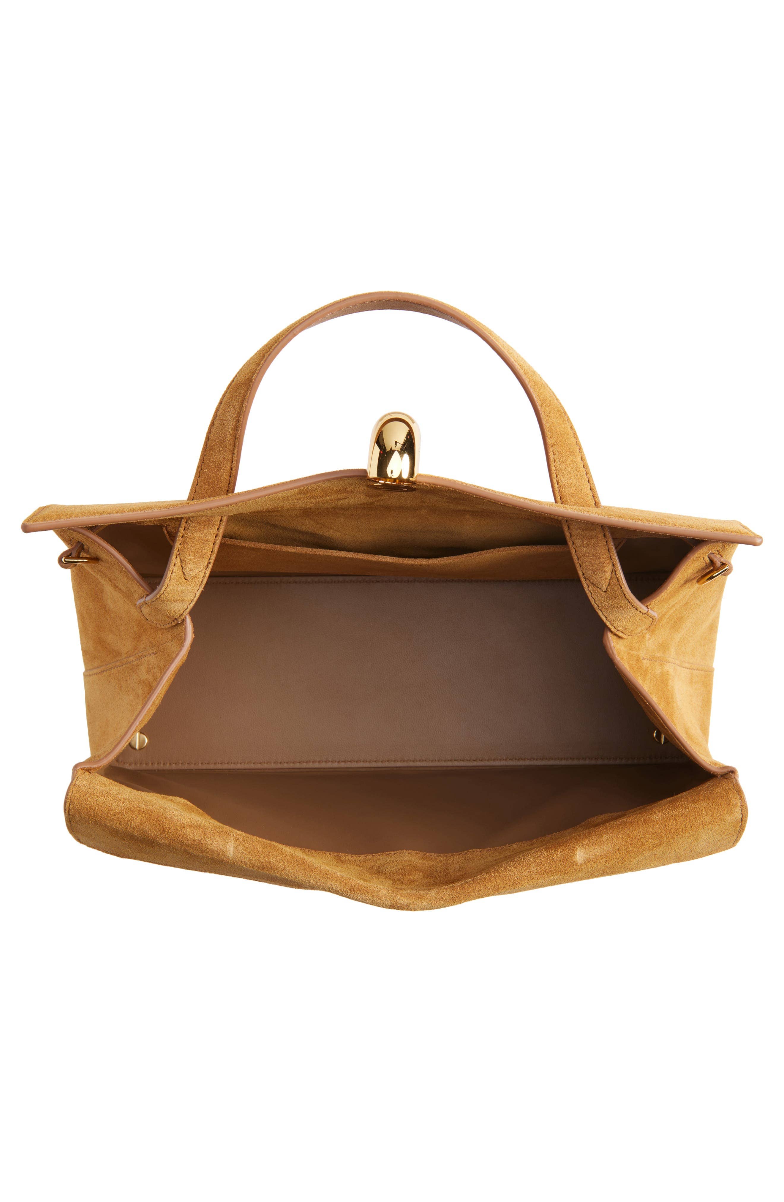 Jacquemus Le Valérie Women's bags Camel Calf Suede Top Handle Unspecified New