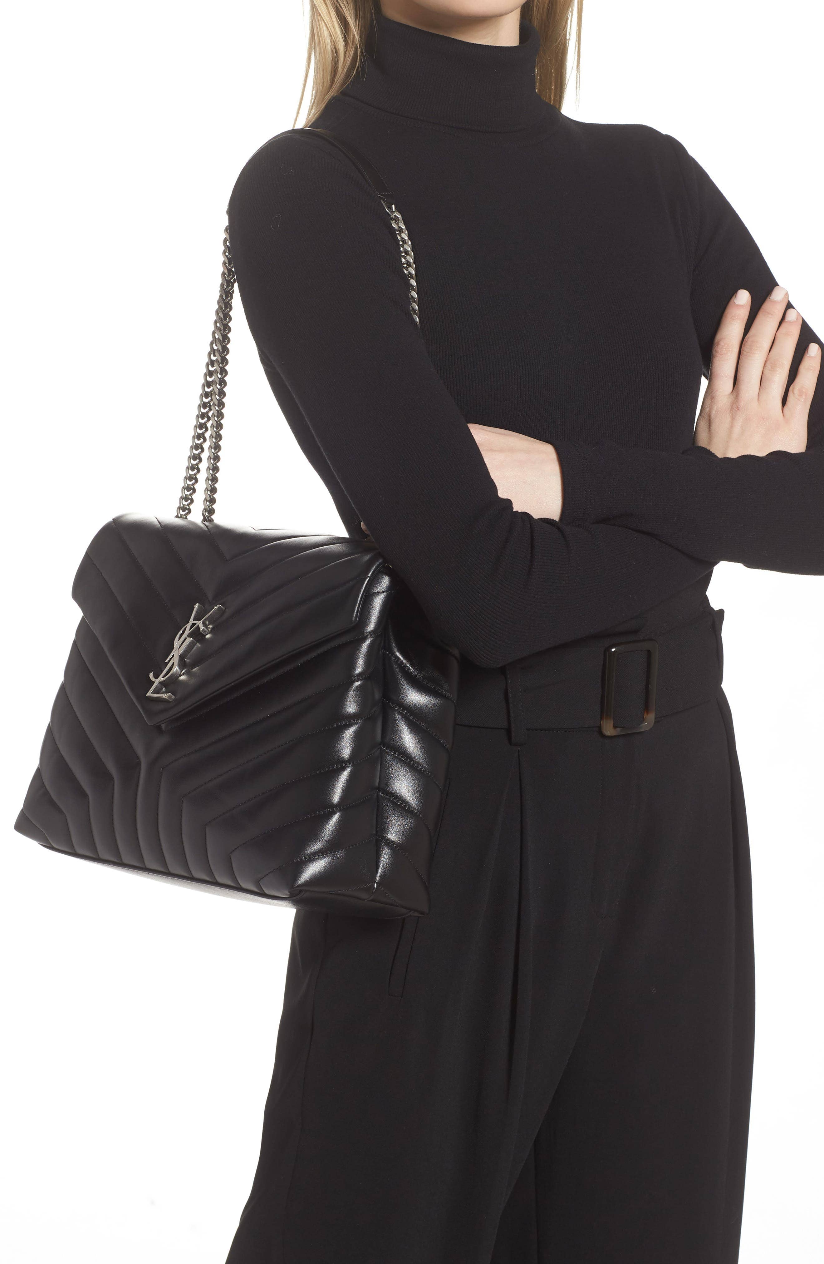 Saint Laurent Loulou Shoulder Bag Women's bags Micro Black Lambskin Unspecified New