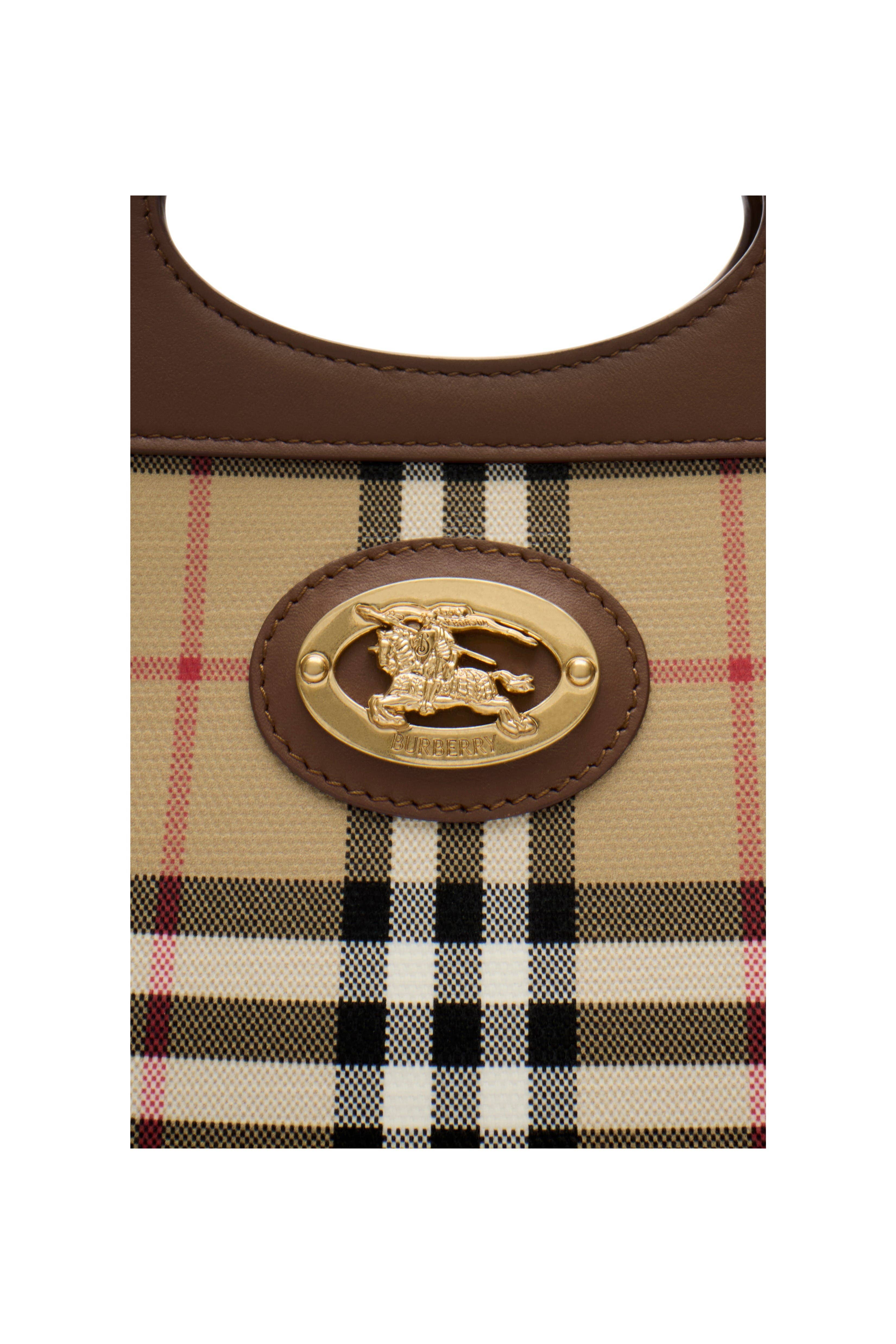 Burberry Pocket bag Top Handle Women's bags Mini Archive Beige Canvas New