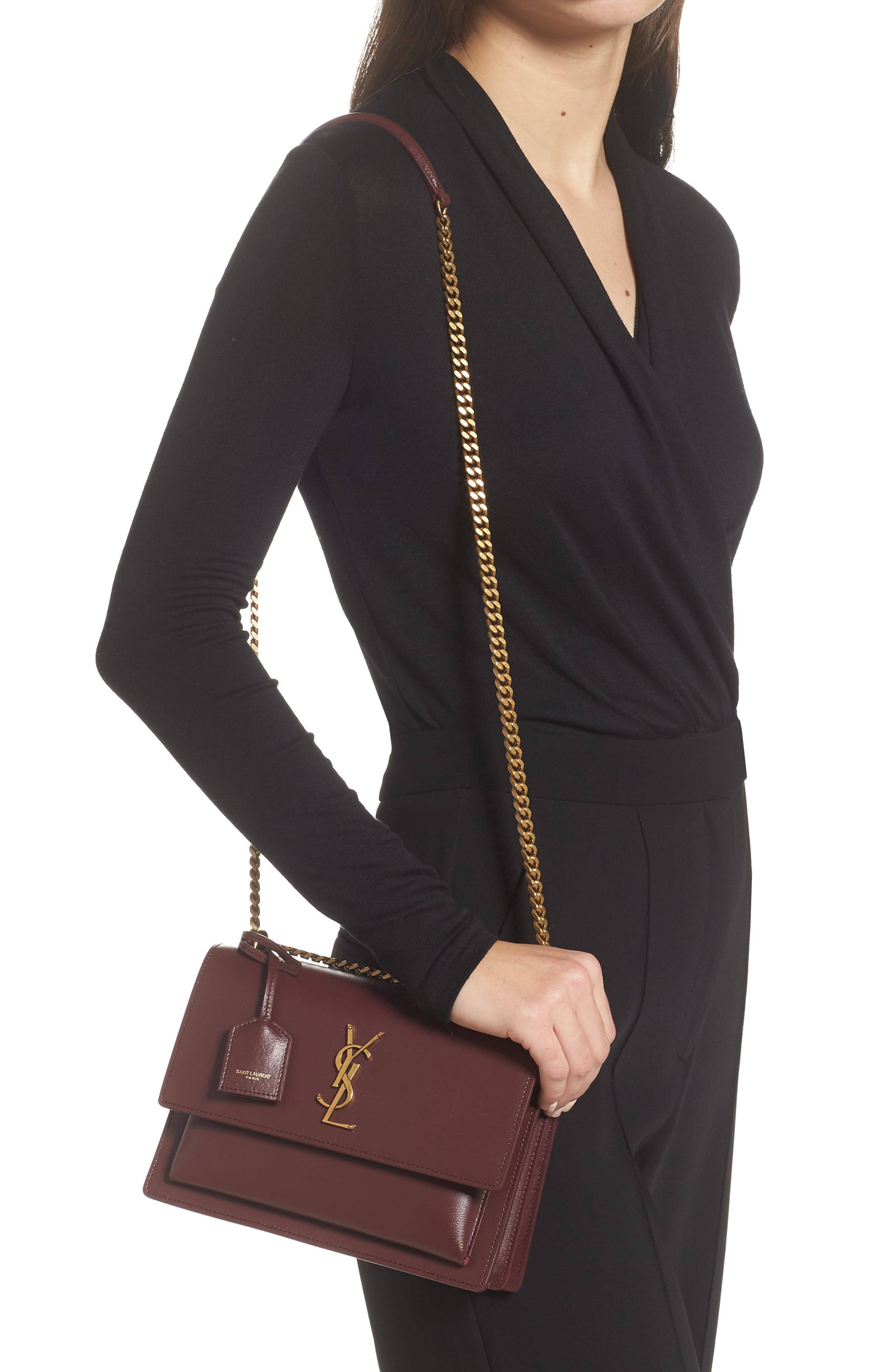 Saint Laurent Sunset Shoulder Bag Women's bags One Size Black Unspecified New