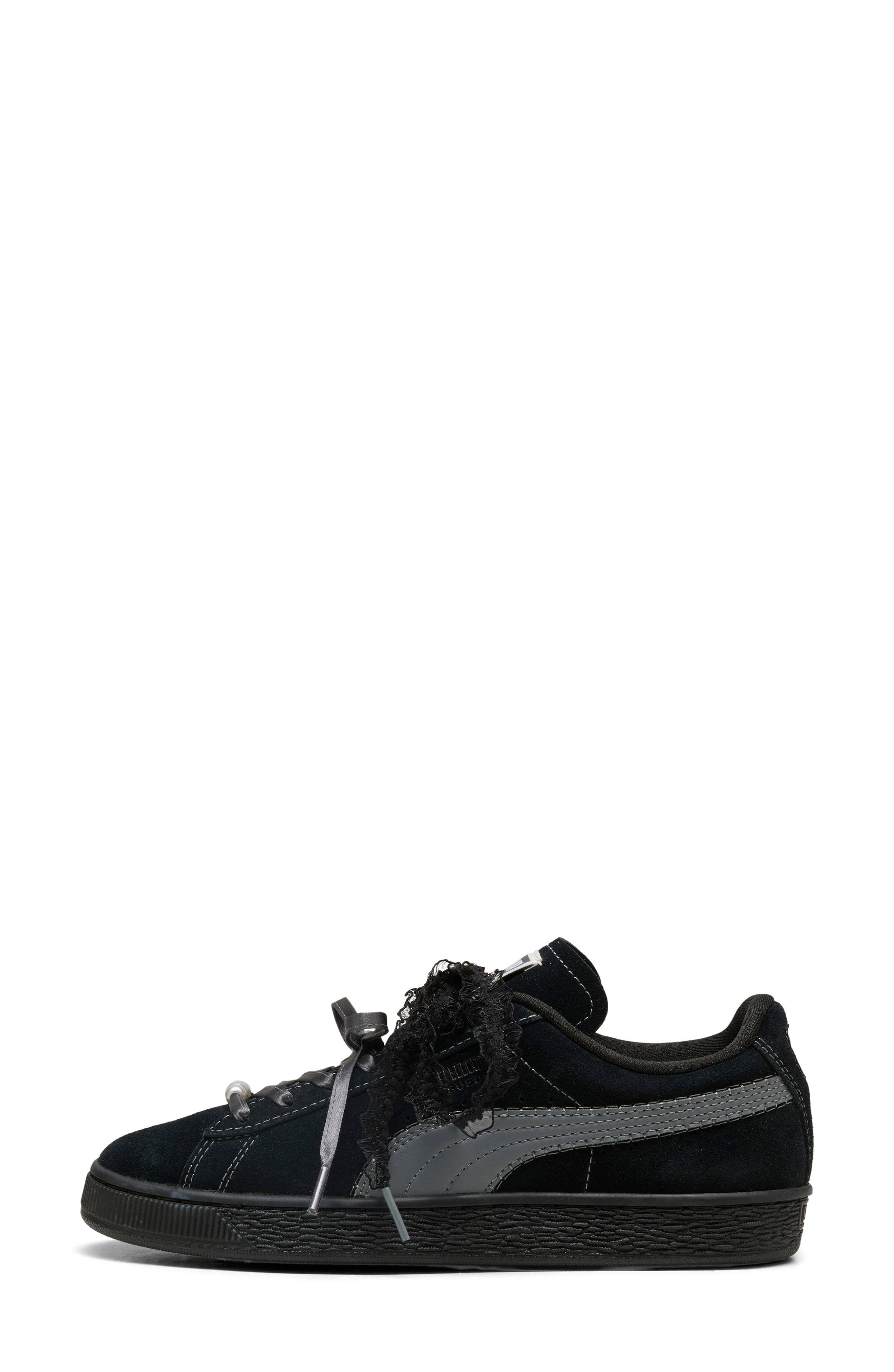 Puma Suede Bloom Sneaker Black 8.5 New